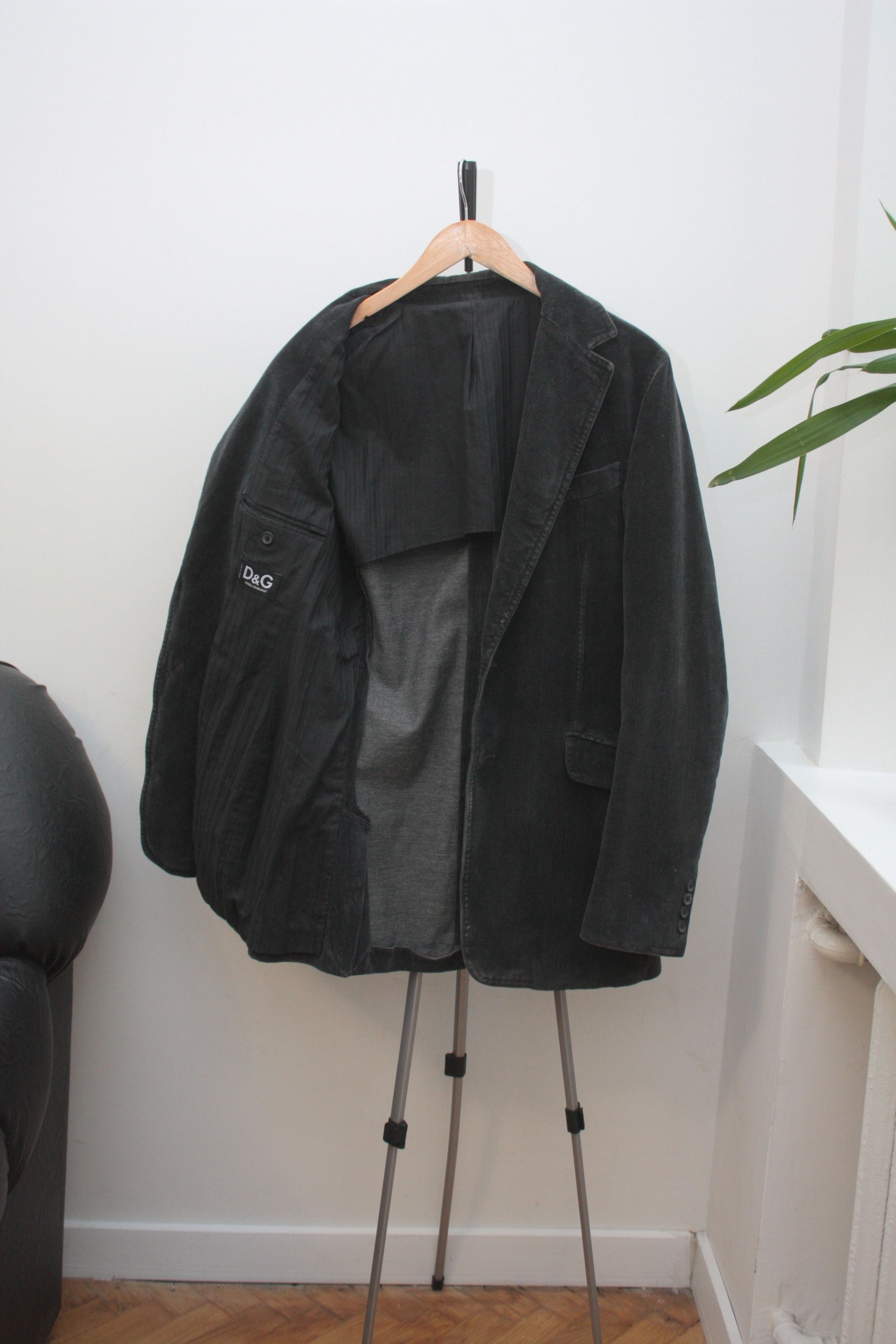 Dolce & Gabbana Dolce & Gabbana Velvet Blazer Men's 48 Made In Italy Size 48R - 2 Thumbnail