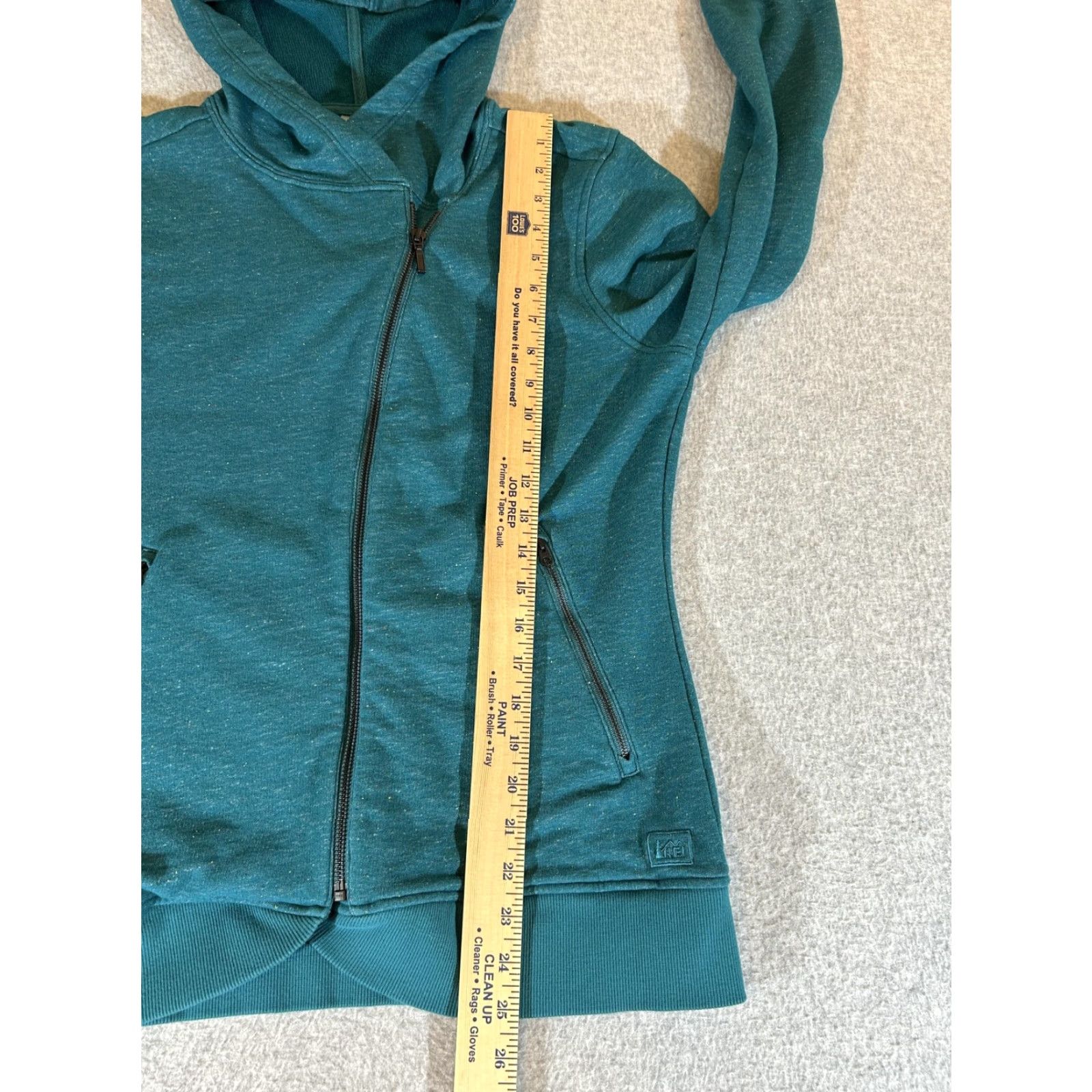 Vintage REI Womens Medium Green Full Zip Hoodie Sweatshirt Outdoor Hiking Trail Jacket Size M / US 6-8 / IT 42-44 - 6 Thumbnail