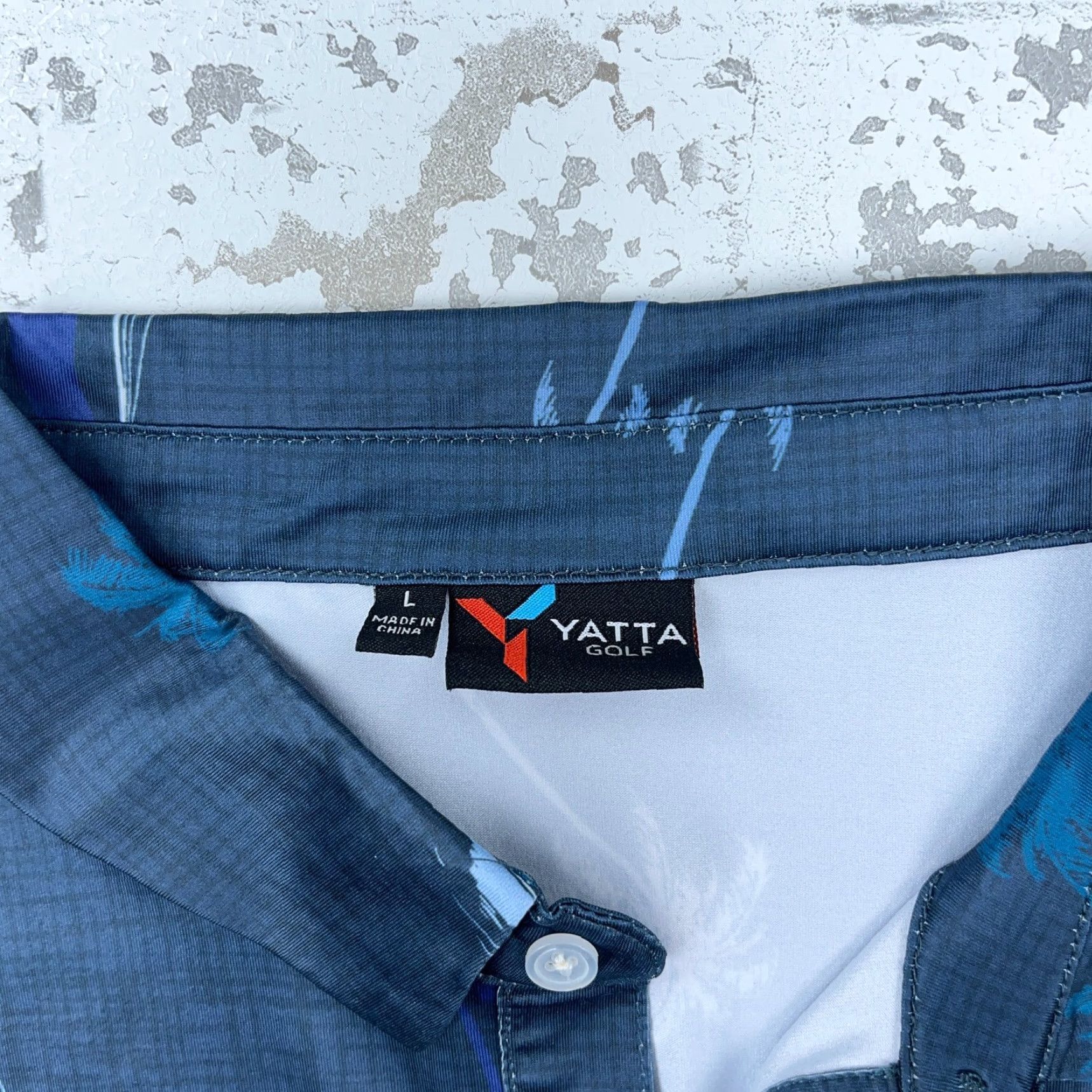 Vintage Yatta Golf Polo Shirt Men Large Blue Performance Quick Dry Shirt Polo Size US L / EU 52-54 / 3 - 4 Thumbnail