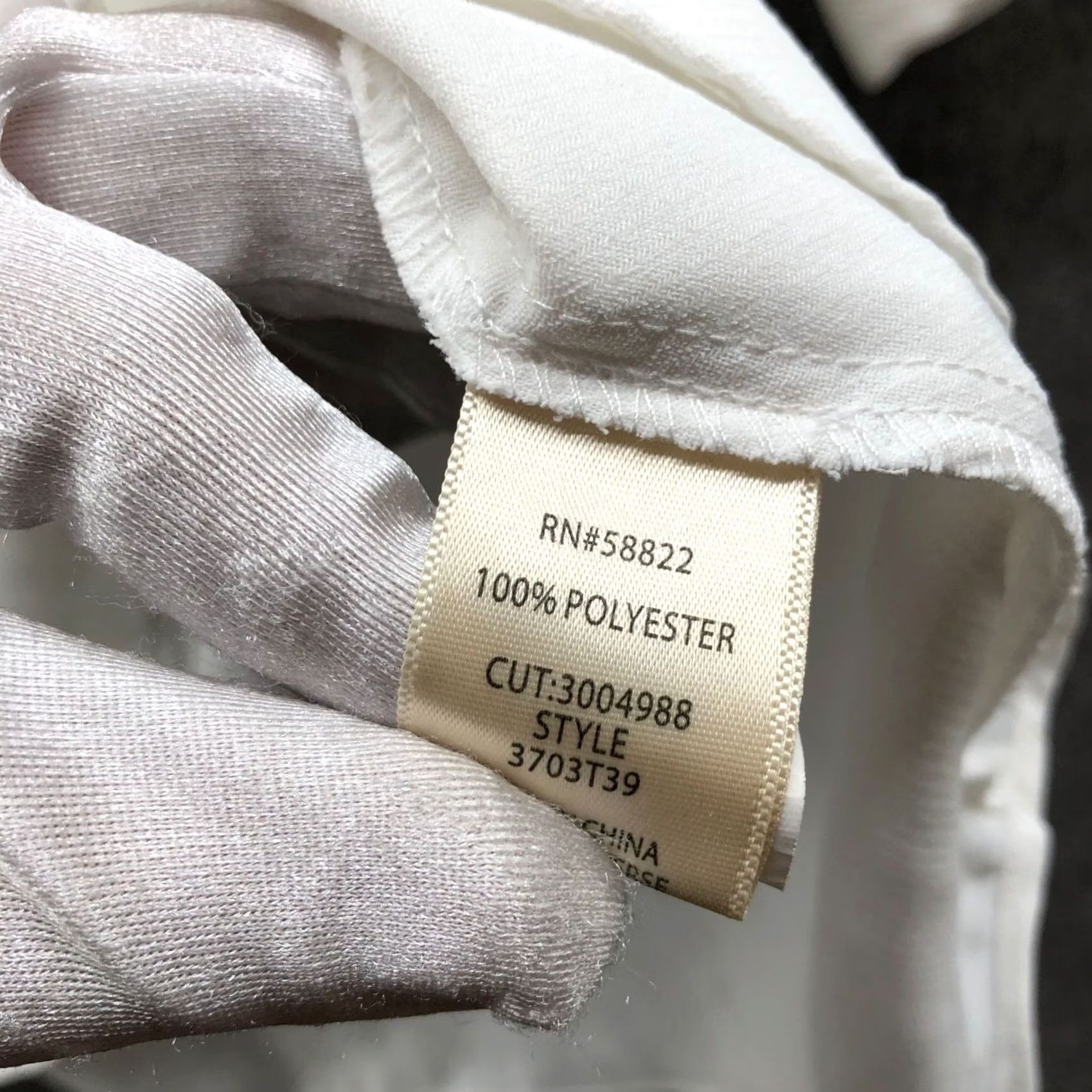 Vintage Max Studio Skipper Collar Blouse Womens XS Ivory White Short Sleeve Chiffon Blouse Size XS / US 0-2 / IT 36-38 - 8 Thumbnail