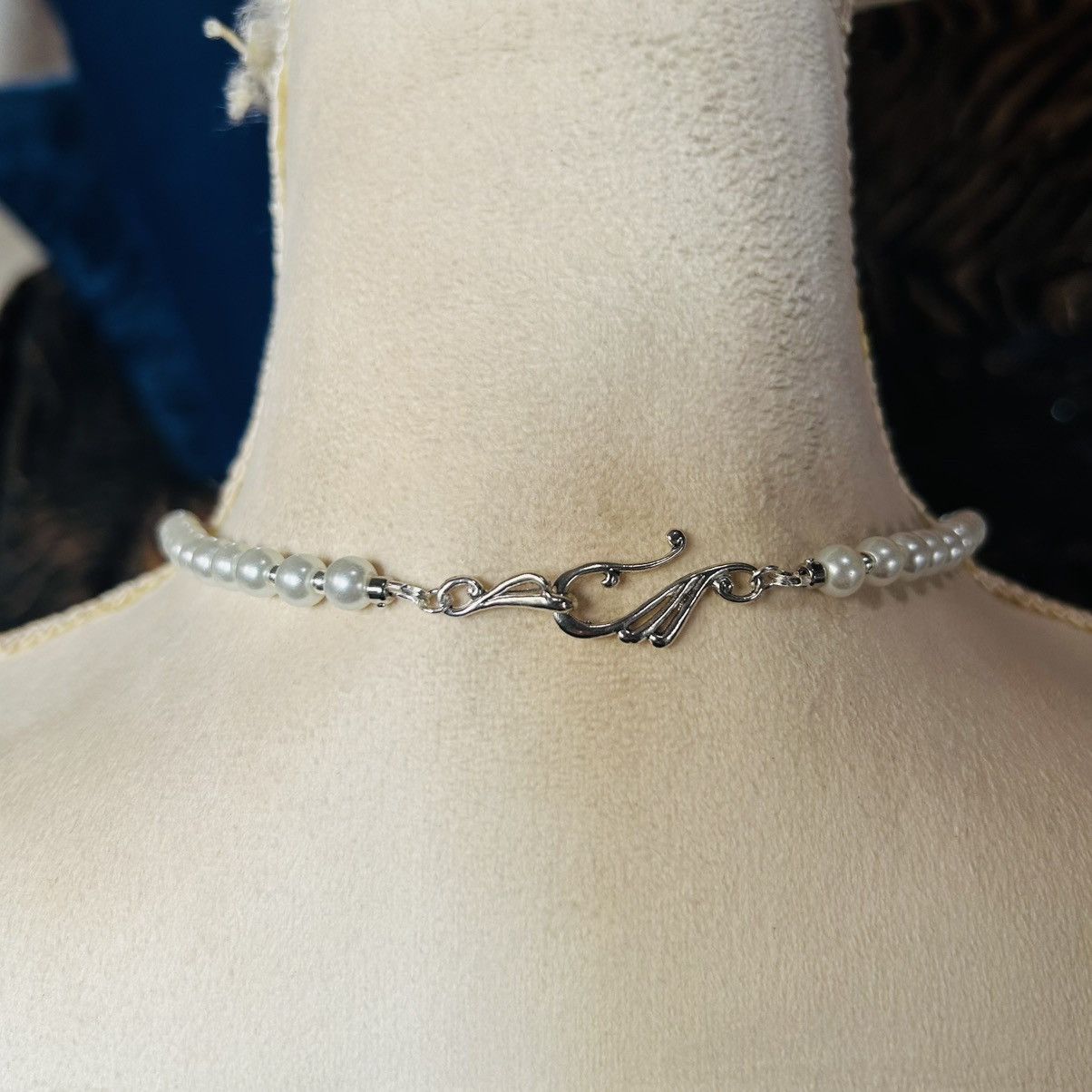 Handmade Handcrafted elegant serpentine milky quartz necklace Size ONE SIZE - 4 Thumbnail