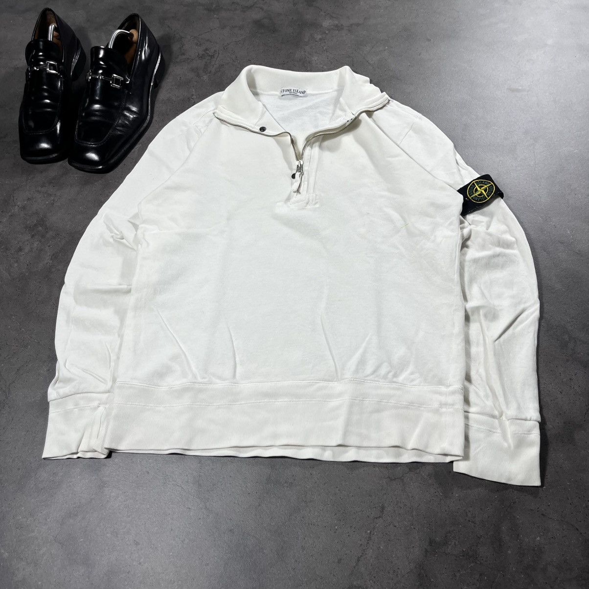 Stone Island Vintage 00s Stone Island Halfzip Sweater Sweatshirt Casual Size US L / EU 52-54 / 3 - 4 Thumbnail