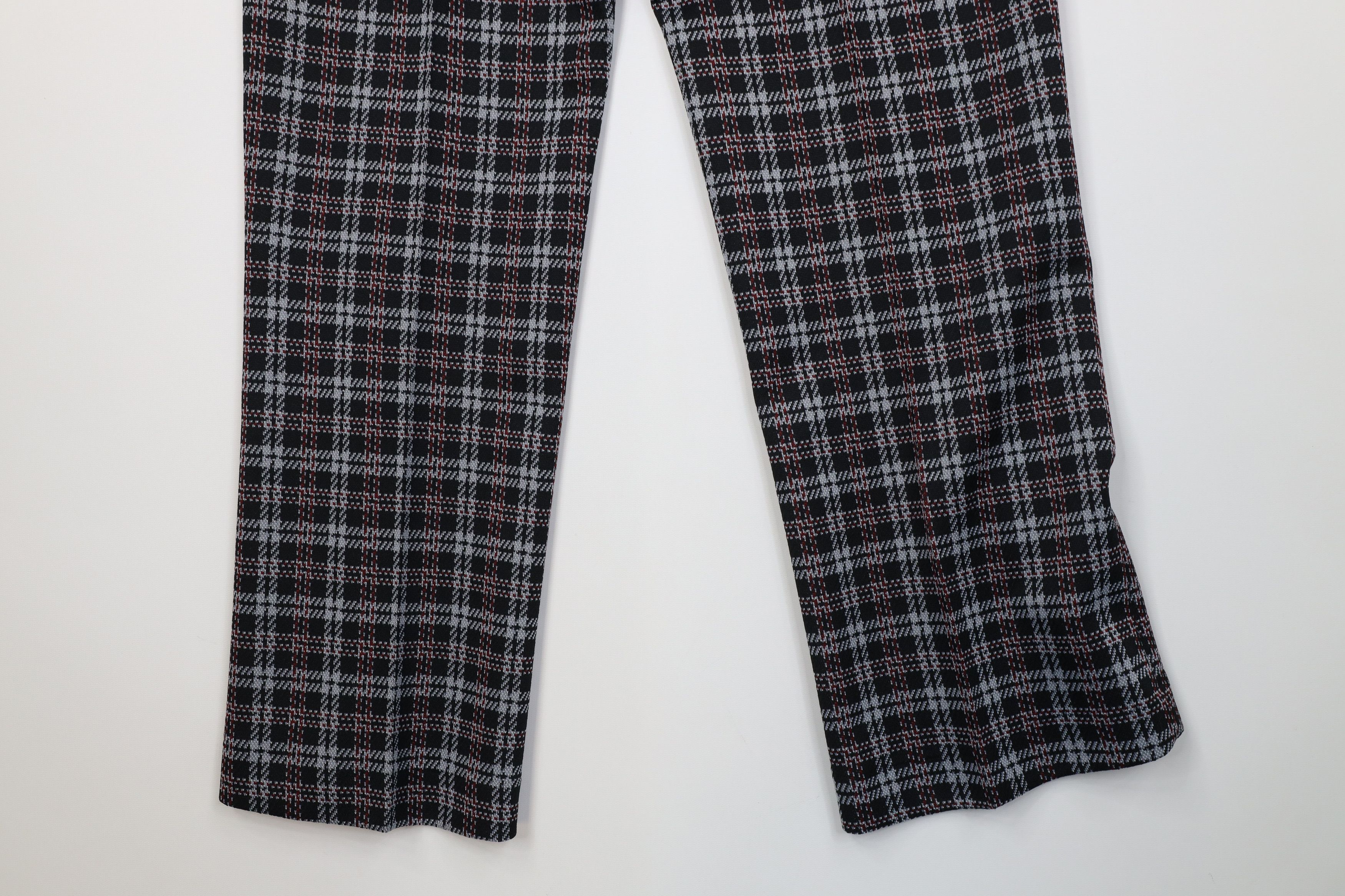 Vintage Vintage 70s Streetwear Flared Wide Leg Chino Pants Plaid USA Size US 32 / EU 48 - 12 Thumbnail