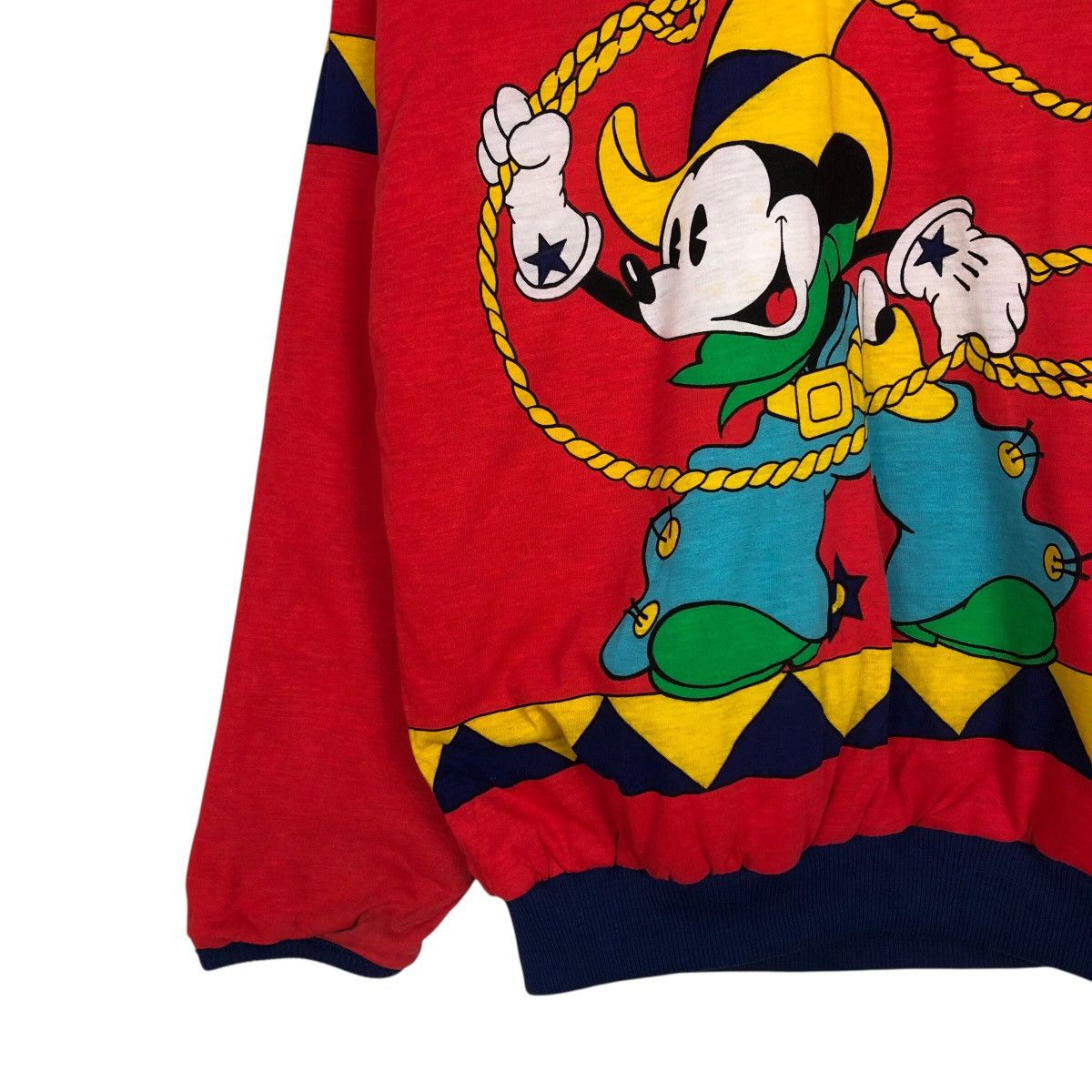 Vintage Vintage Sweatshirt Long Sleeve Mickey Mouse Cartoon BigLogo Size US M / EU 48-50 / 2 - 5 Thumbnail