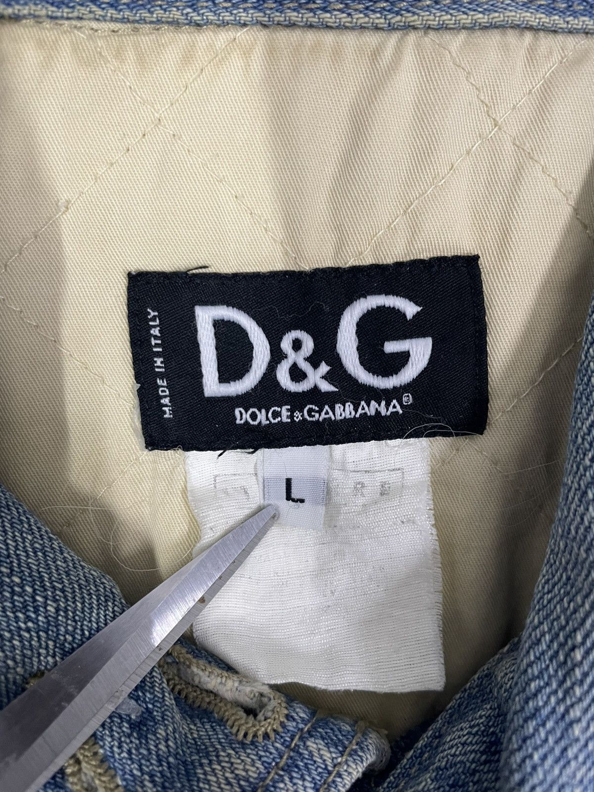 Dolce & Gabbana Y2K Dolce&Gabbana Denim Camo Jacket Size US L / EU 52-54 / 3 - 11 Thumbnail