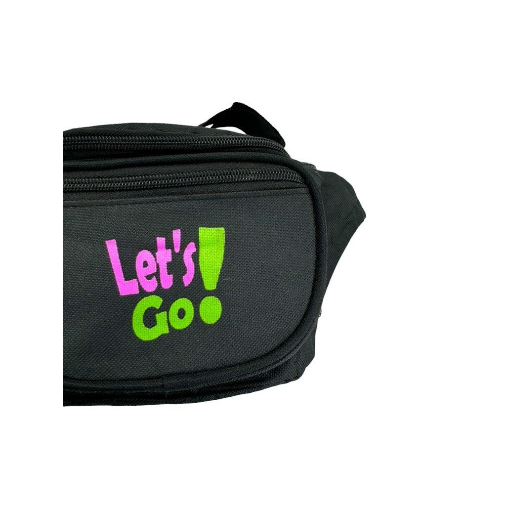 Vintage Vintage 1990's "Let's Go!" Canvas Waist Belt Bag Size ONE SIZE - 3 Thumbnail