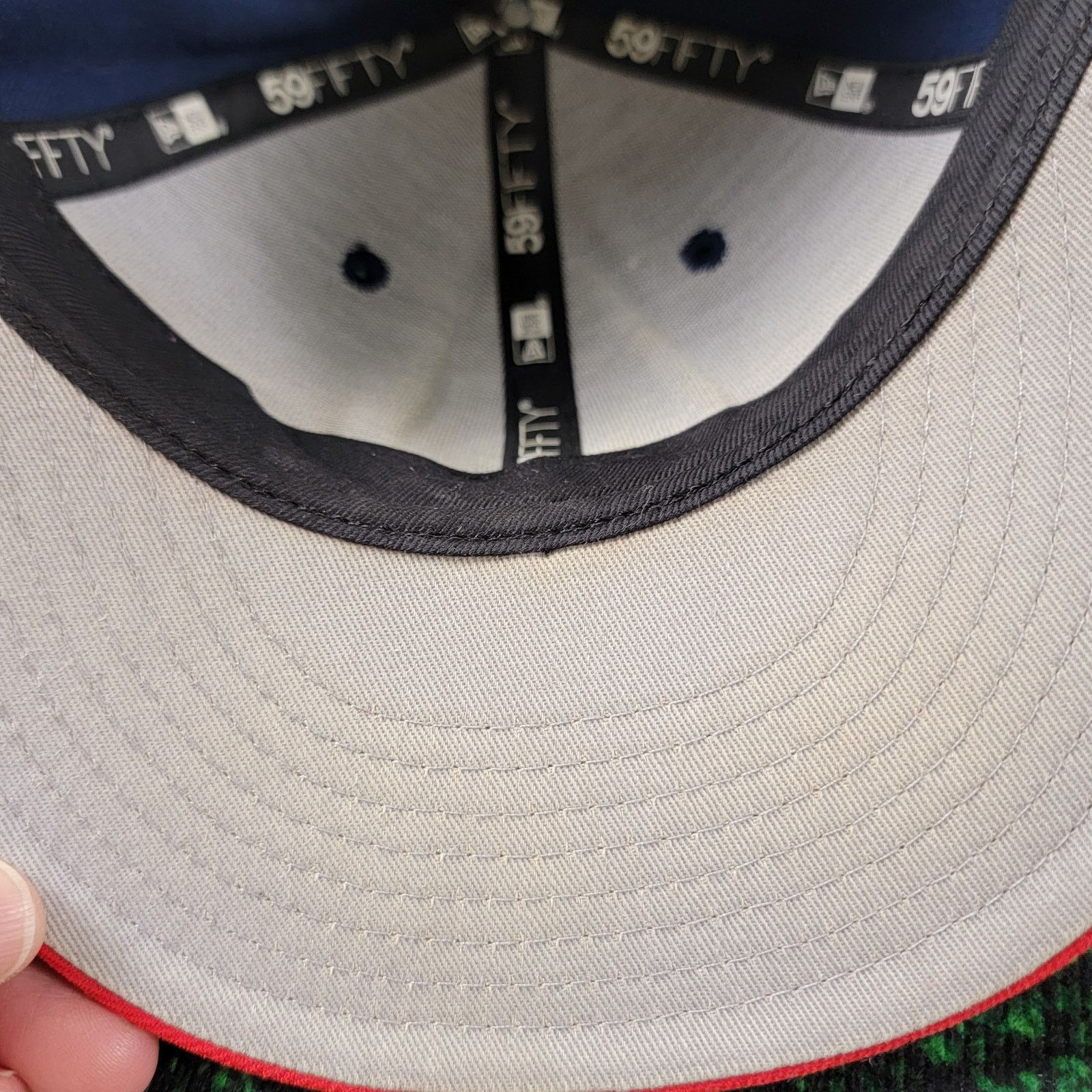 New Era New Era New England Patriots SNAPBACK CAP Blue/Red 7 3/4 Size ONE SIZE - 6 Thumbnail