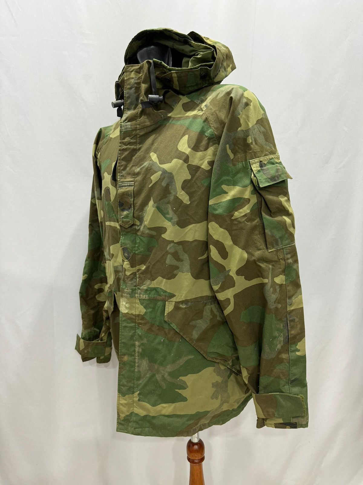 If Six Was Nine Vintage 90s Army Camo Jacket Hoddies Size US L / EU 52-54 / 3 - 3 Thumbnail