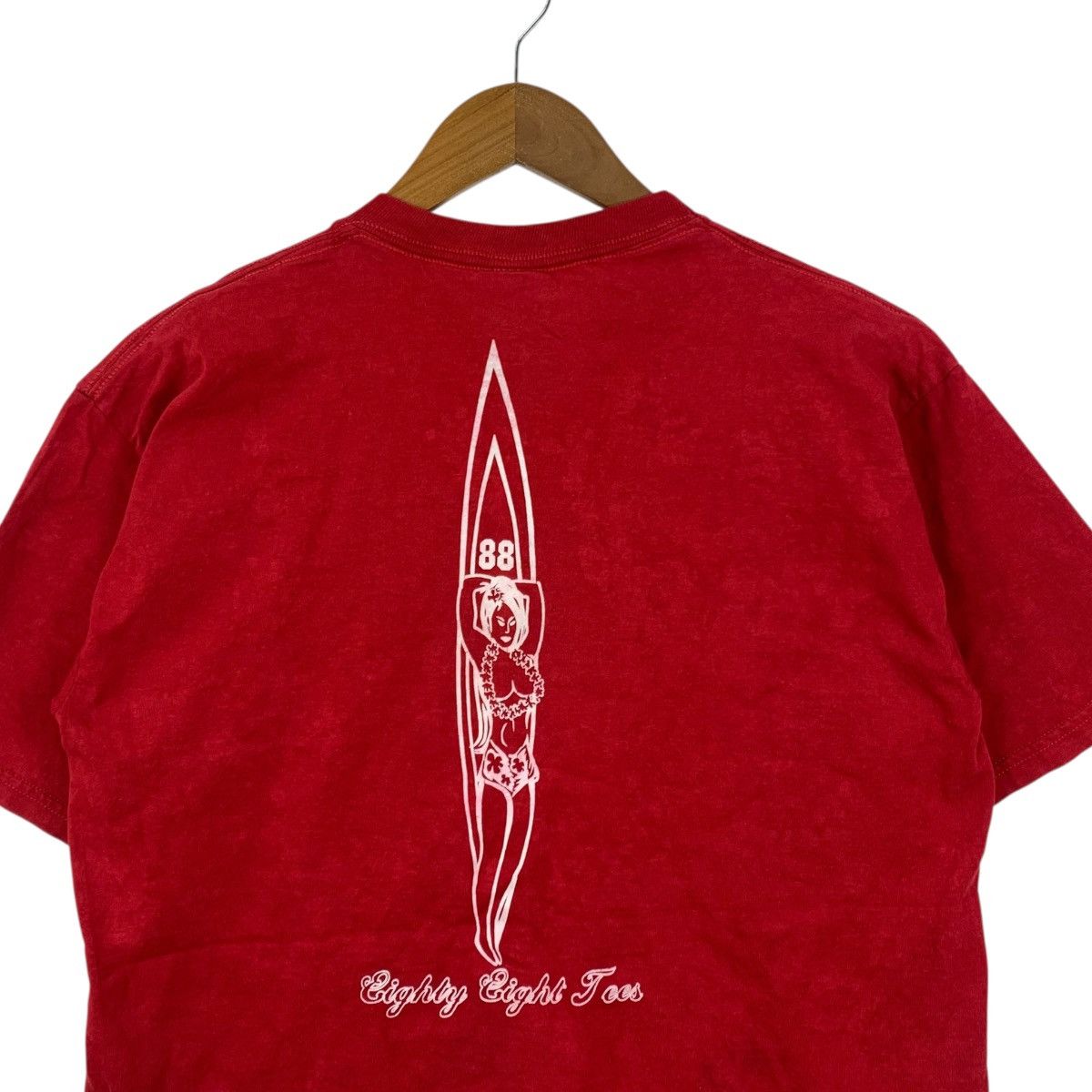 Eighty Eight Vintage 90s EIGHTY EIGHT 88 SURF By Jerzees Usa Tshirt Size US M / EU 48-50 / 2 - 2 Thumbnail