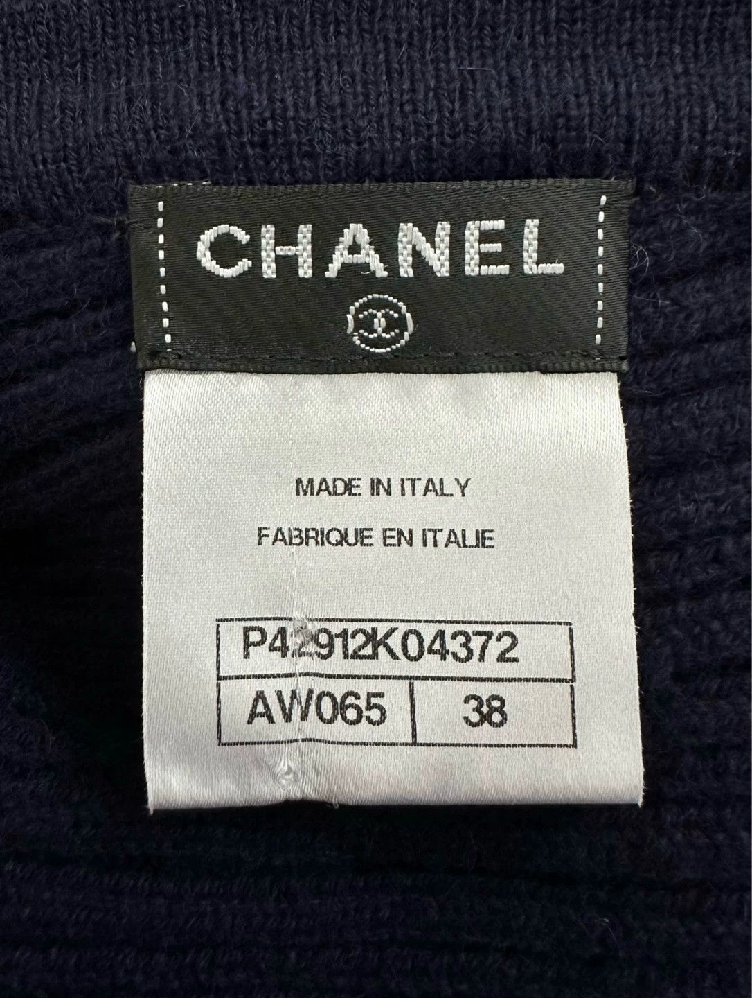 Chanel Chanel Chest Logo Knot 3/4 Sleeve Navy Blue Women's Dress Size S / US 4 / IT 40 - 7 Thumbnail