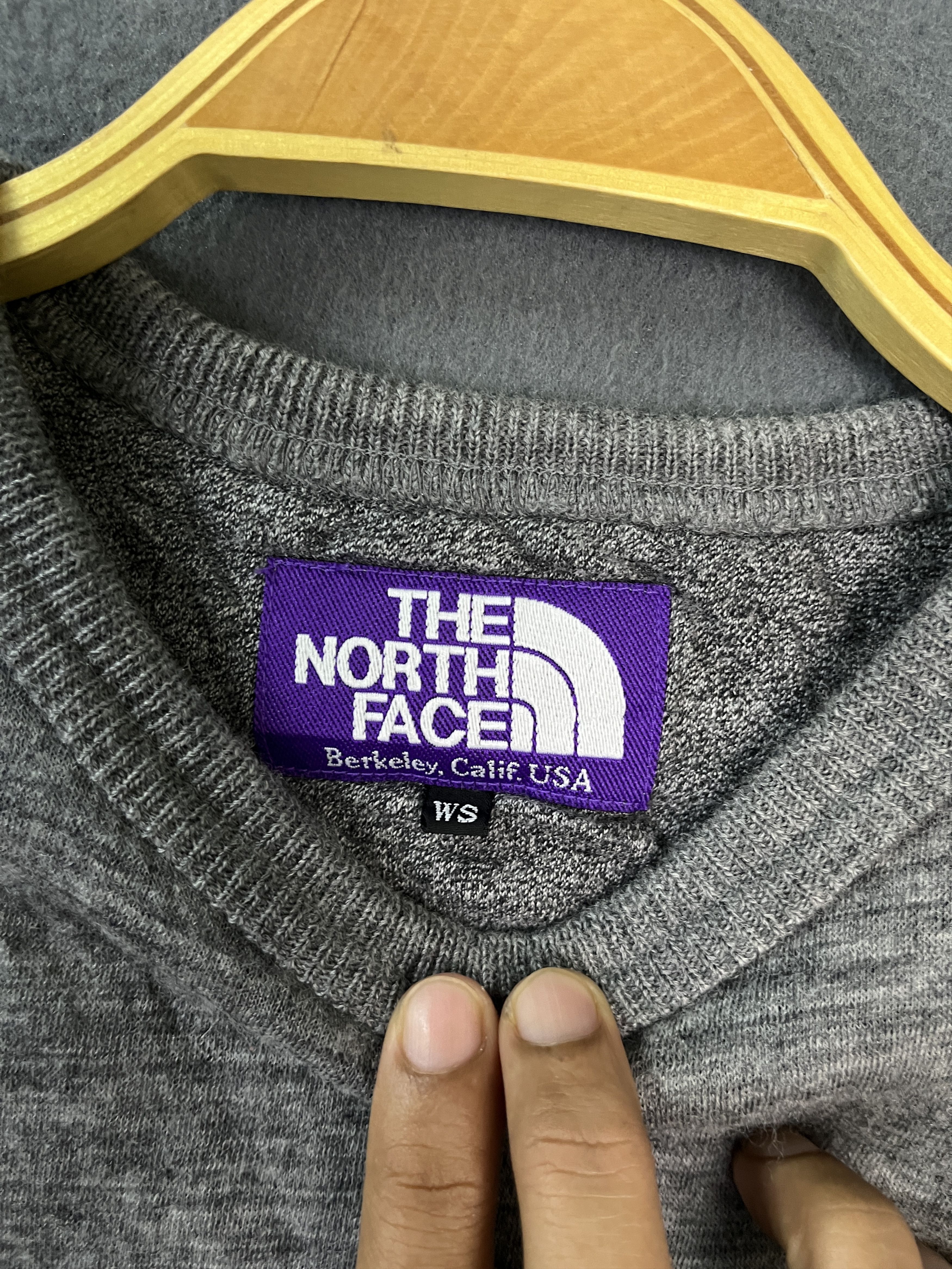 The North Face TNF Purple Label Pullover Made in Japan Sweater Grey Women S Size S / US 4 / IT 40 - 8 Thumbnail