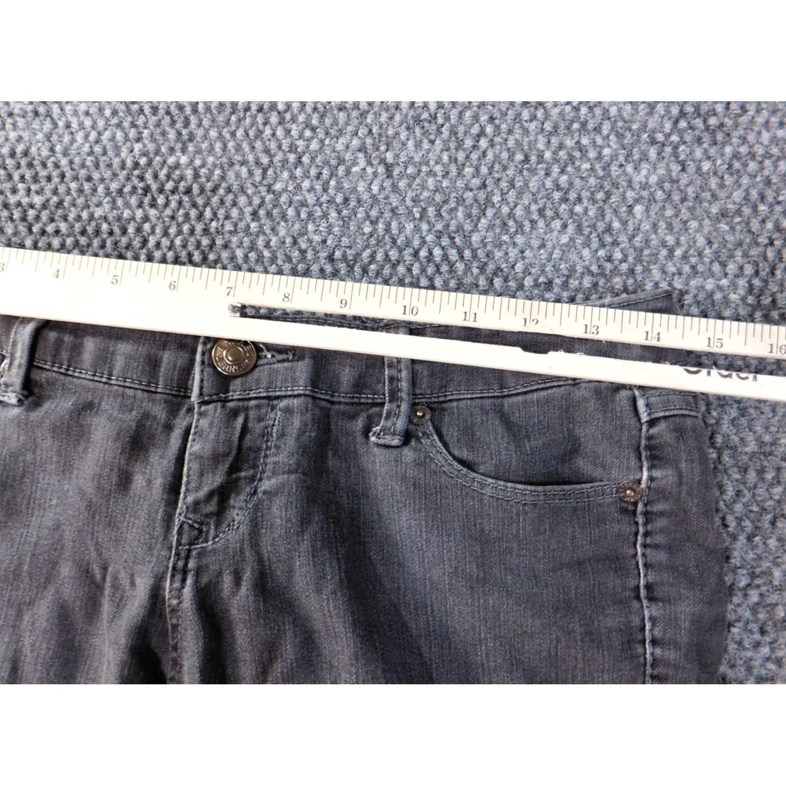 Express express jeans size 2 womens gray denim skinny ankle Size 26" / US 2 / IT 38 - 3 Thumbnail