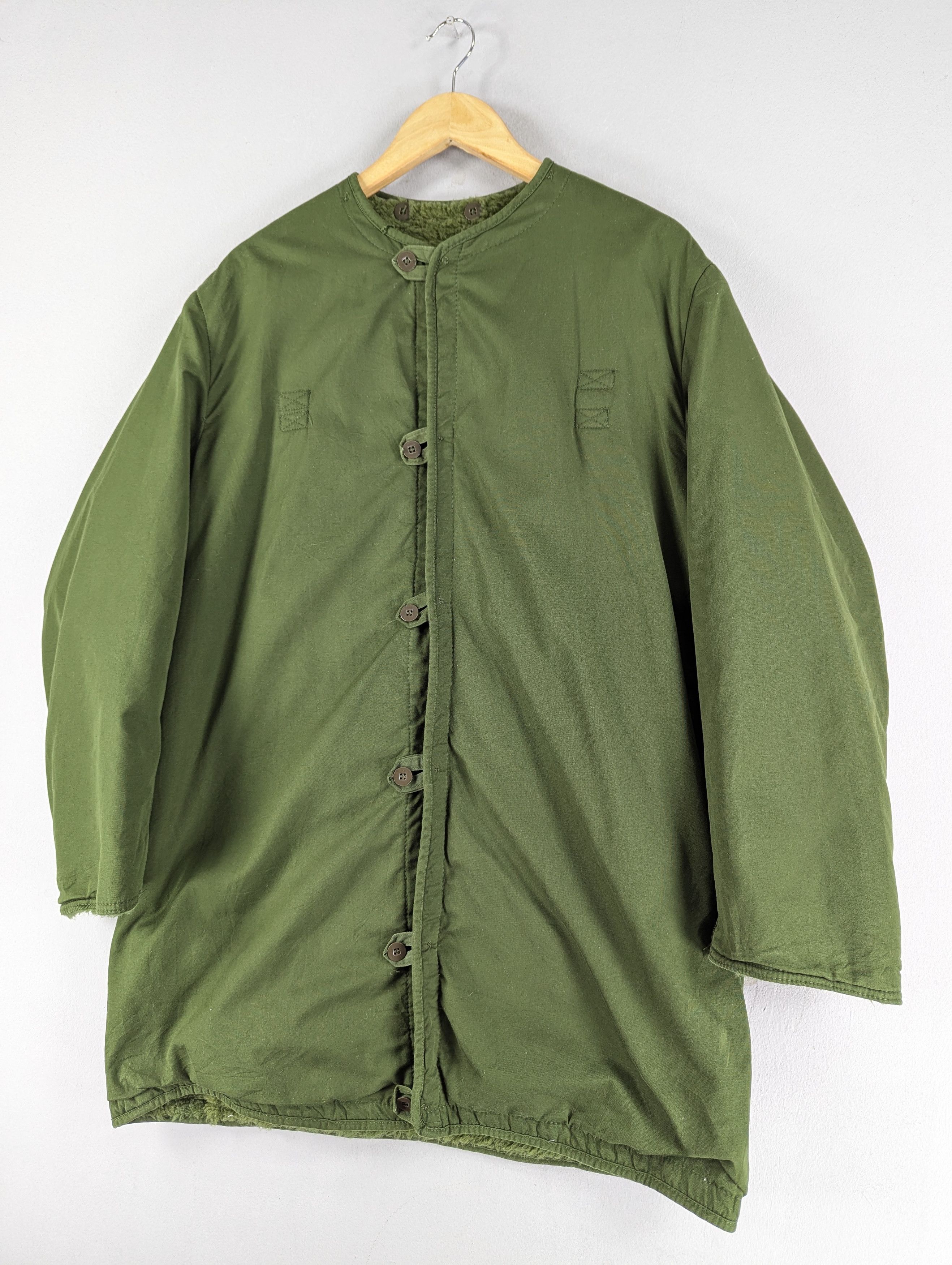 Vintage 60-70s Sweedish Army M59 Boa Liner Military Jacket