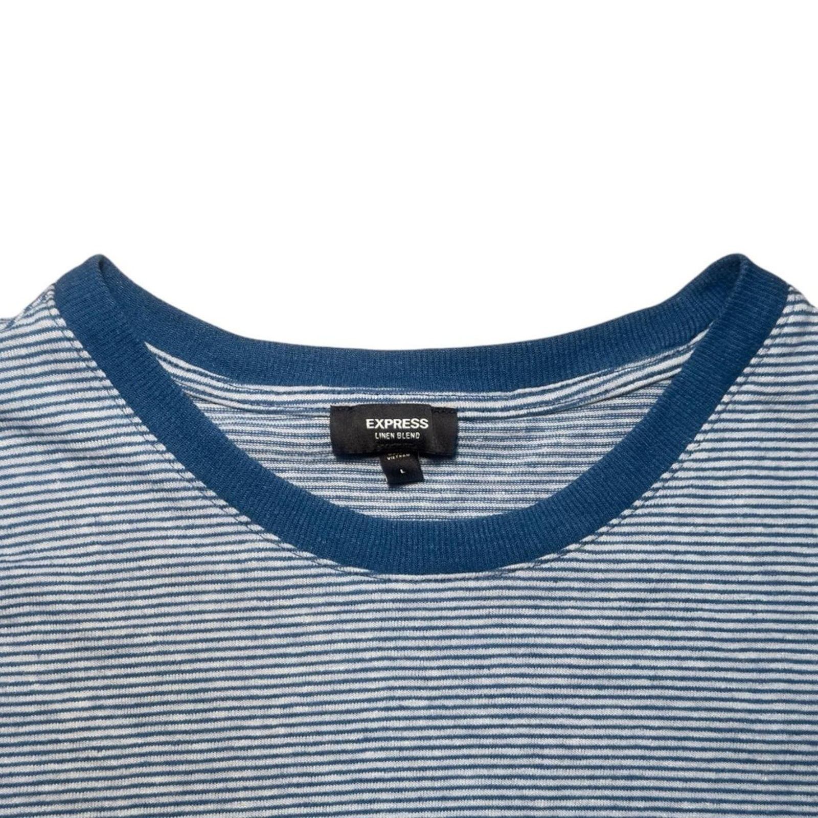 Express Express linen blend pocket tee Size US L / EU 52-54 / 3 - 3 Thumbnail