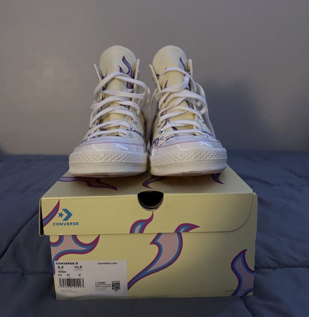 Converse × Golf le Fleur Converse Chuck 70 Golf Le Fleur Yellow Flame Size 8.5 Mens Size US 8.5 / EU 41-42 - 4 Thumbnail