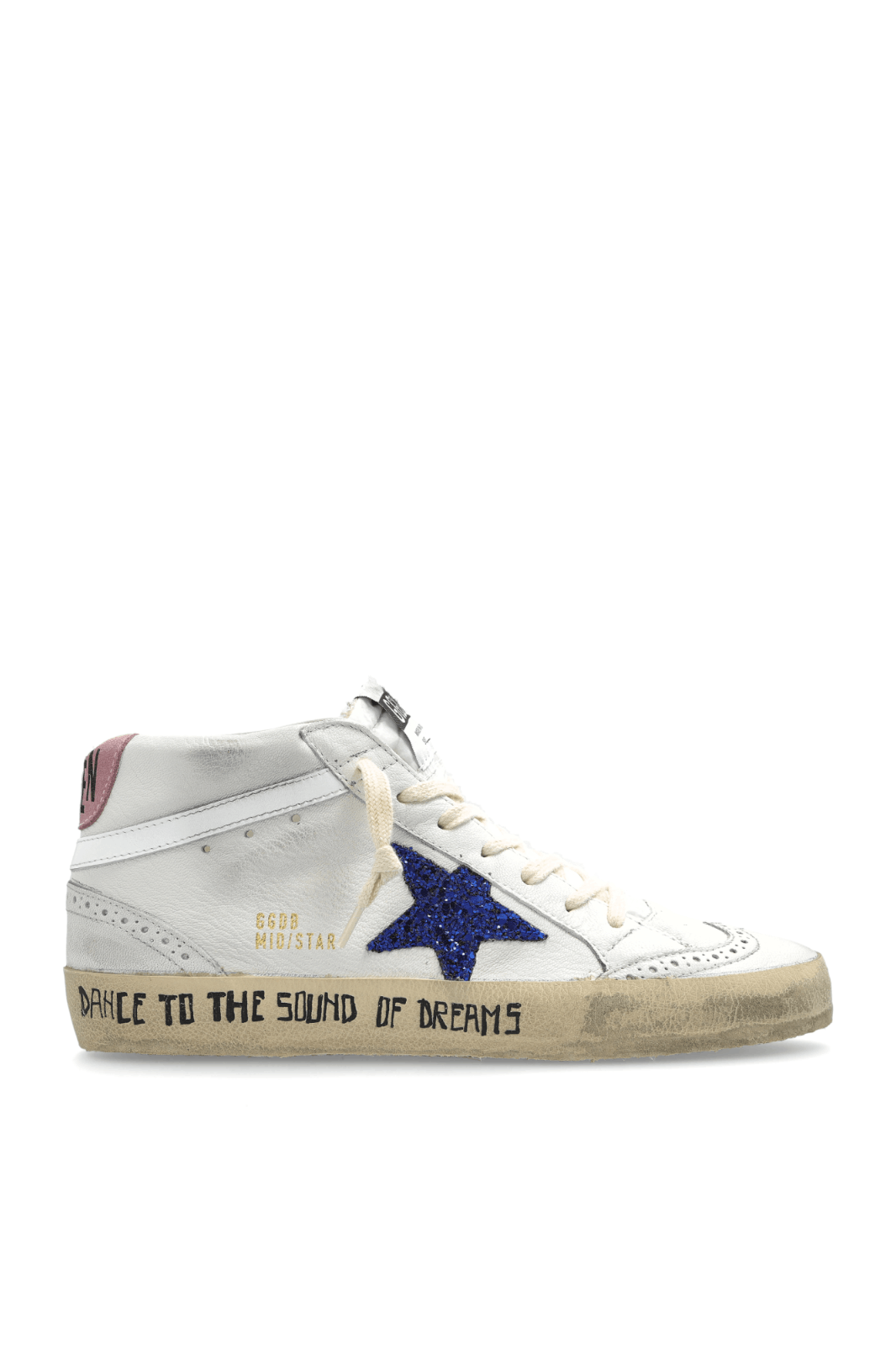 GOLDEN GOOSE Mid Star Women's White/Pink Sneakers New