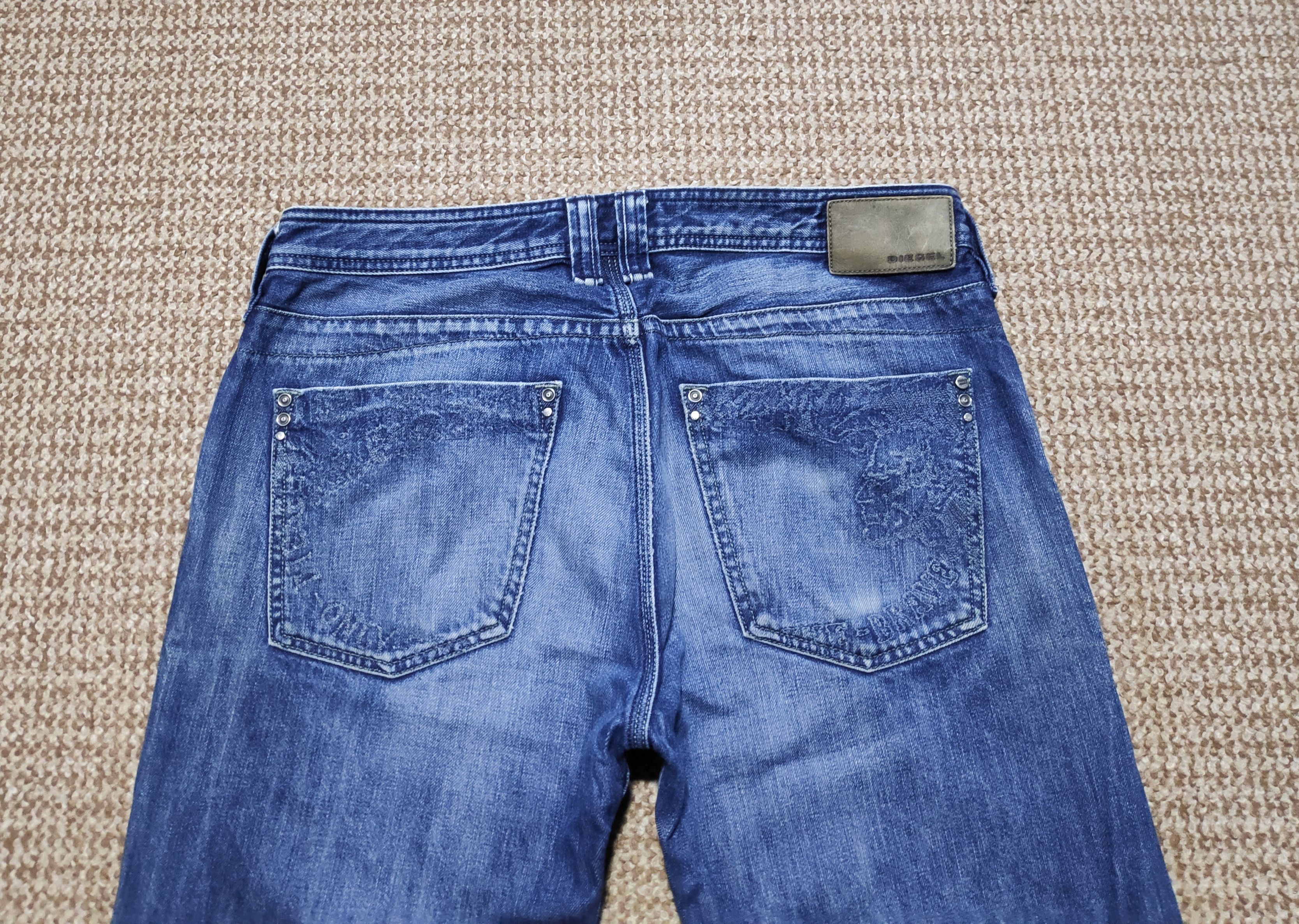 Diesel Diesel Mohawk Logo y2k Vintage Timmen Denim Jeans Straight Size US 34 / EU 50 - 4 Thumbnail