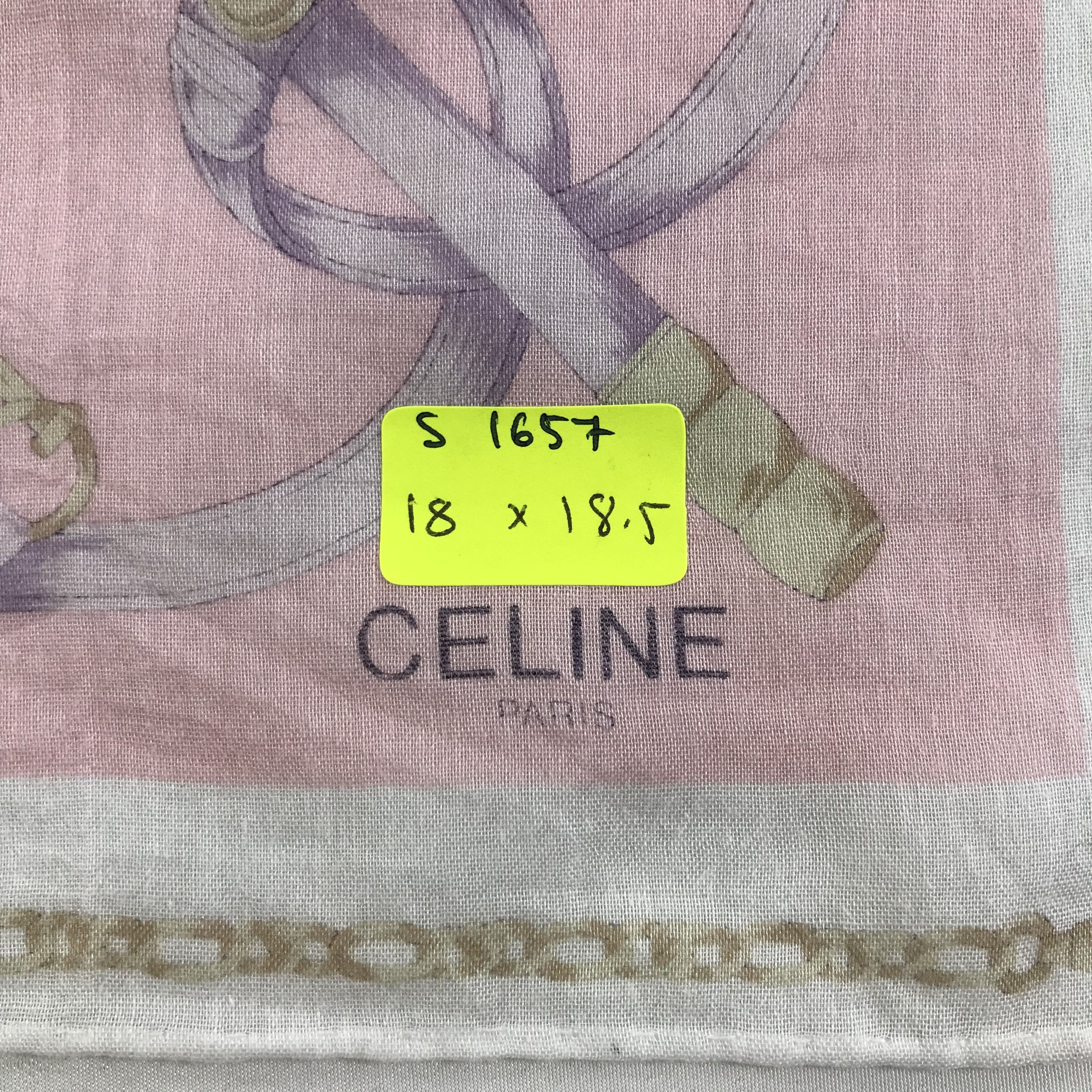 Celine × Vintage Celine Bandana / Handkerchief / Neckerchief - S1657 Size ONE SIZE - 5 Thumbnail