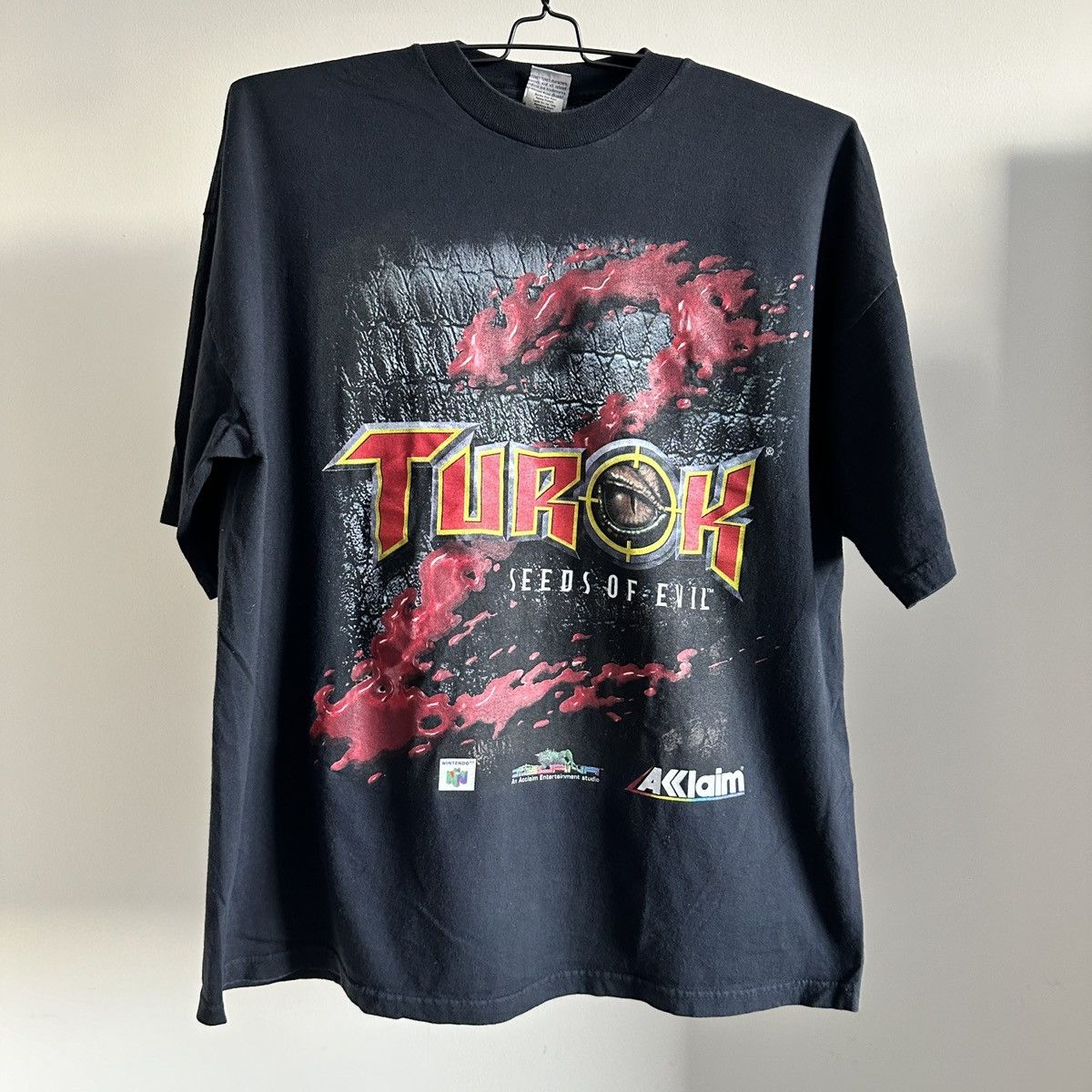 Vintage Turok 2 N64 Promo T Shirt Size Large Seeds Of Evil Black XL Size US XL / EU 56 / 4 - 1 Thumbnail