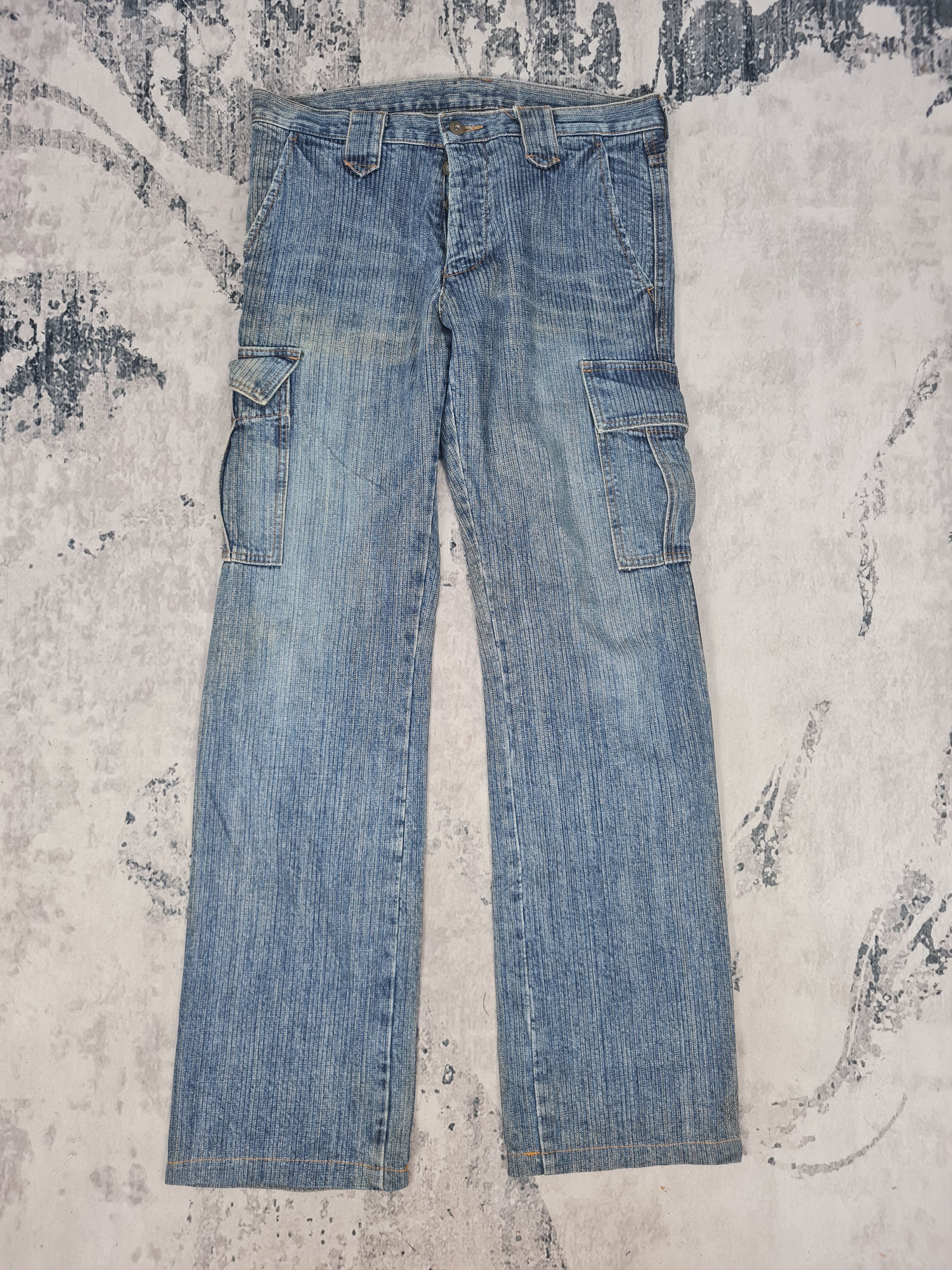image of Vintage Boycott Tactical Cargo Stain Jeans 32X33 Jb0208 in Blue, Men's