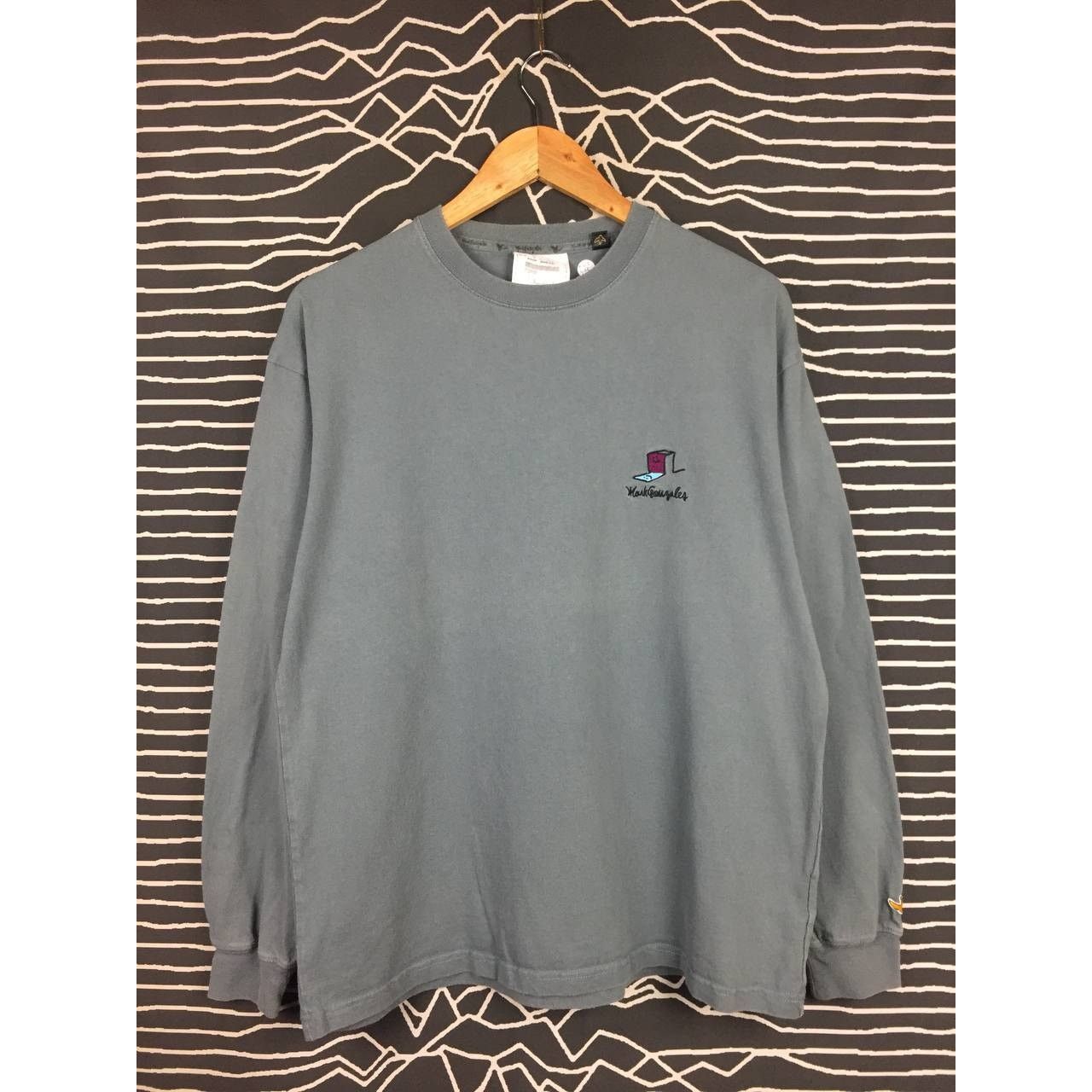Vintage Mark Gonzales A Poet At Home Work Long Sleeve Skate Tee Size US L / EU 52-54 / 3 - 6 Thumbnail