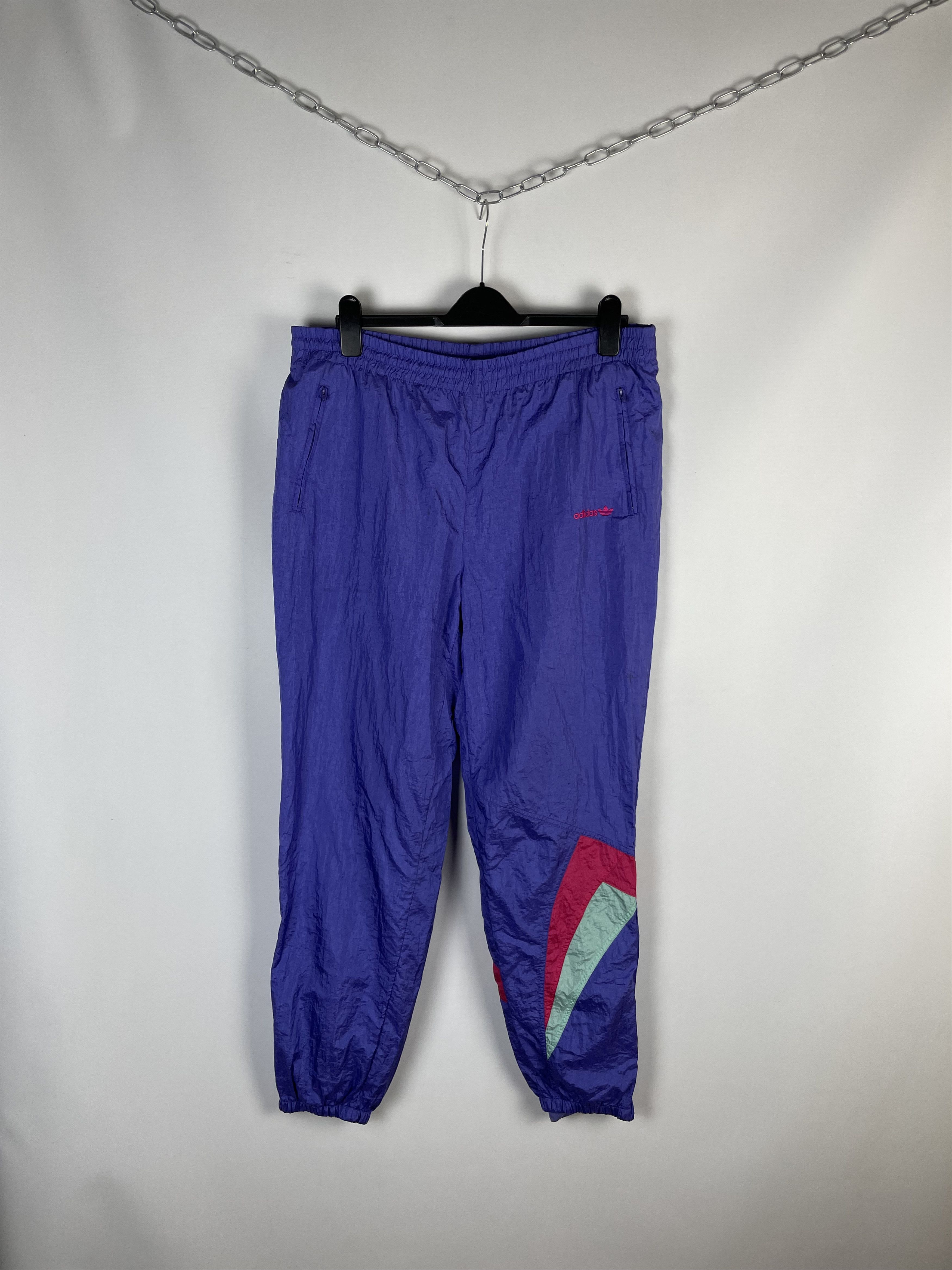Adidas Adidas pants nylon vintage 90S Size US 34 / EU 50 - 1 Thumbnail