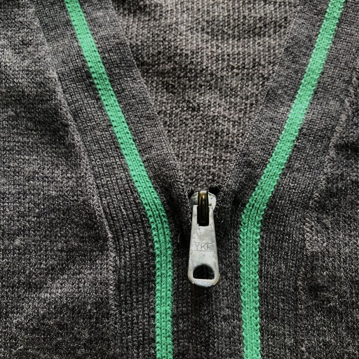 Vintage Vintage 80s Varsity Zip Cardigan Sweater Size US M / EU 48-50 / 2 - 4 Thumbnail