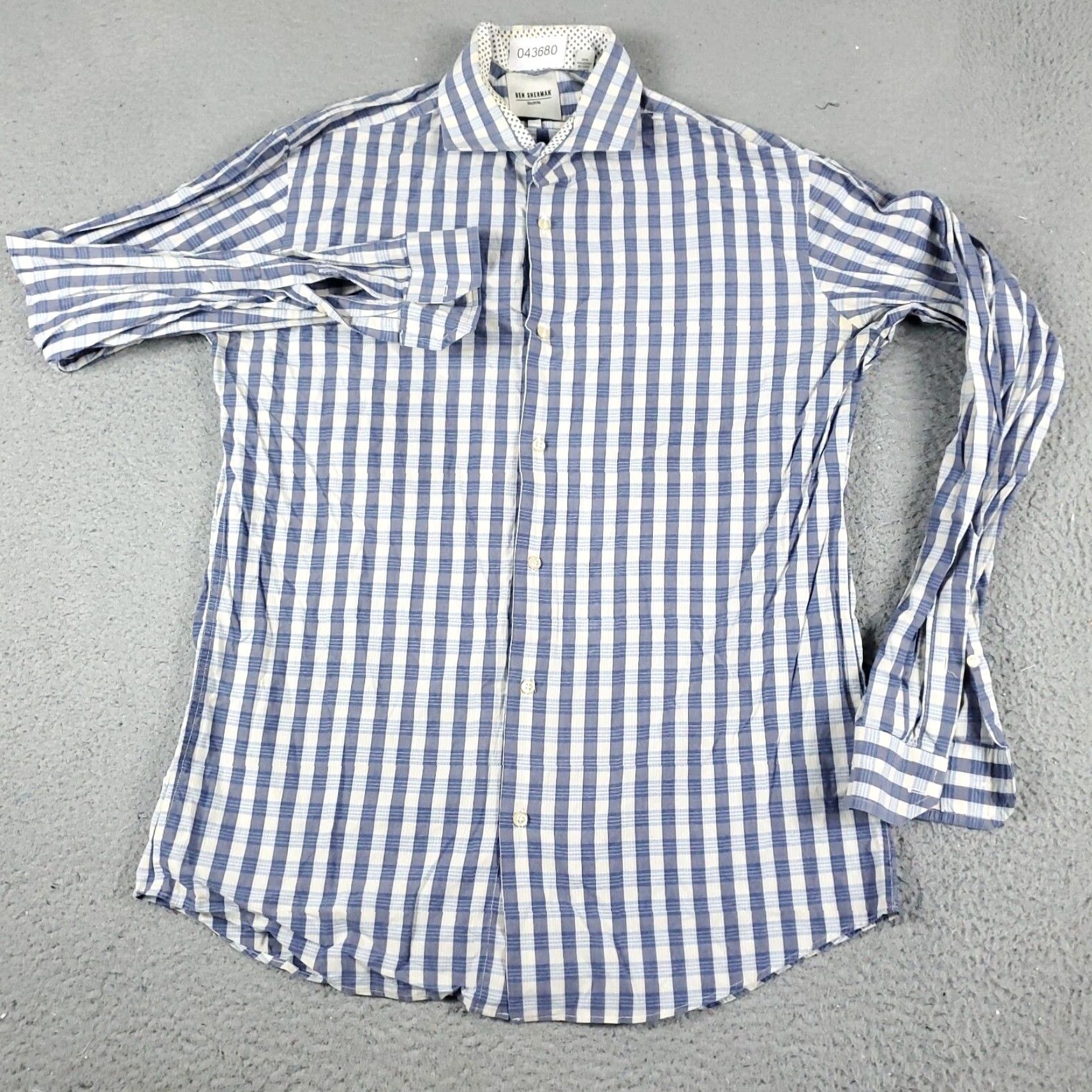 Ben Sherman Ben Sherman Blue Plaid Button-Up Shirt Mens Medium Long Sleeve Casual Modern Size US M / EU 48-50 / 2 - 2 Thumbnail