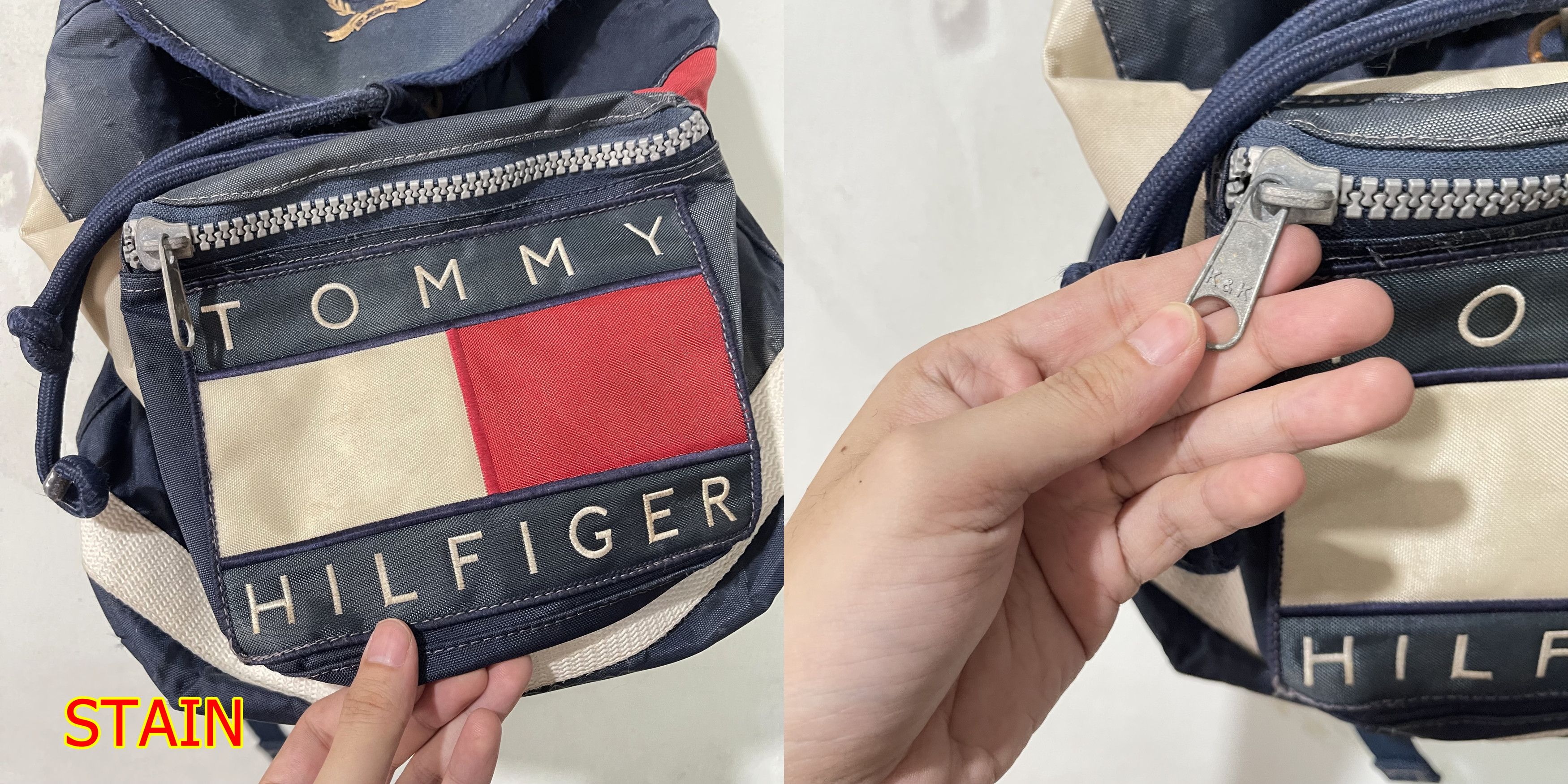 Tommy Hilfiger Vintage 90s Tommy Hilfiger Backpack Size ONE SIZE - 3 Thumbnail