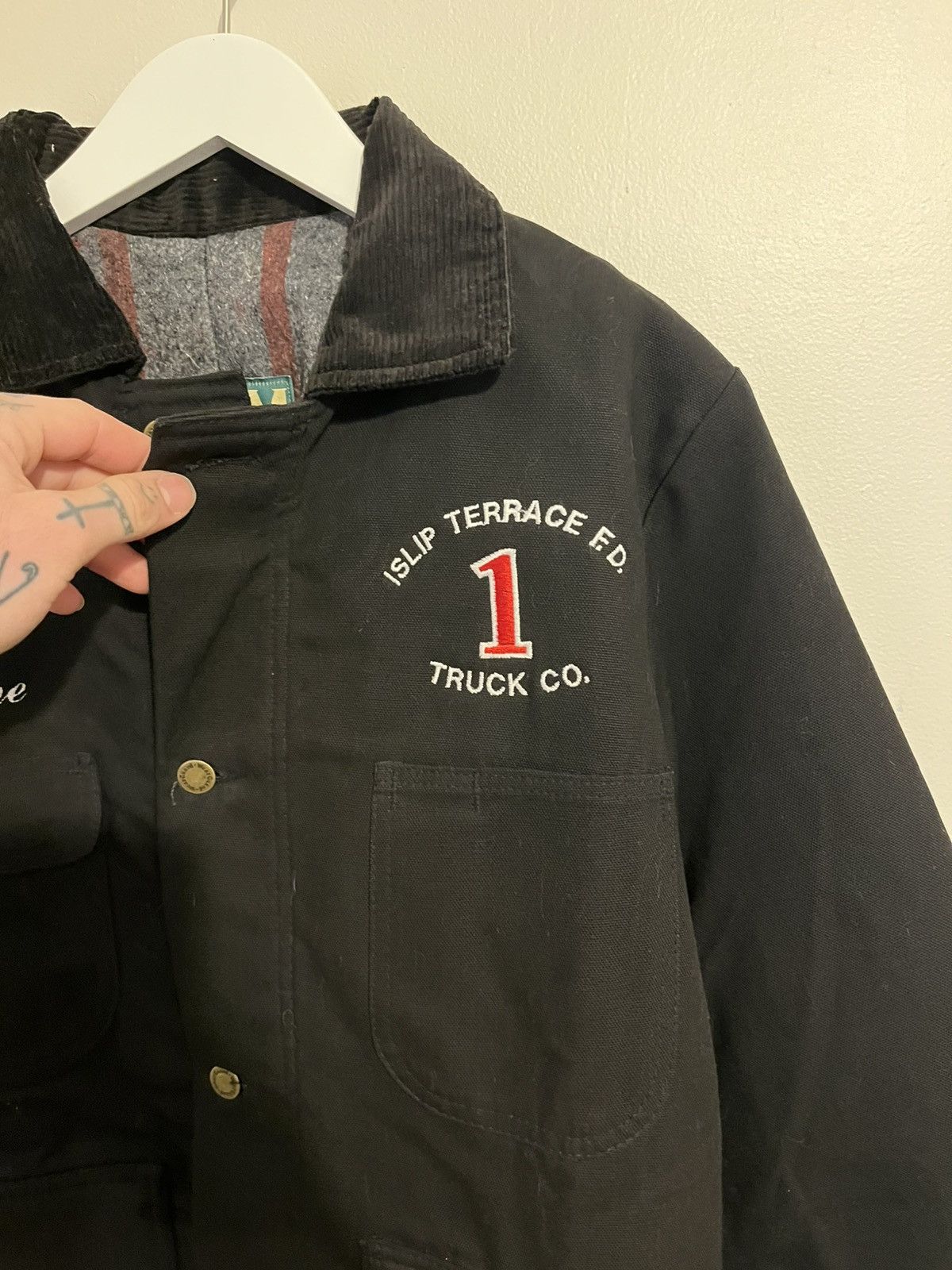 Japanese Brand × Vintage Black Vintage Detroit Style Blanket Lined Jacket Size US M / EU 48-50 / 2 - 7 Thumbnail