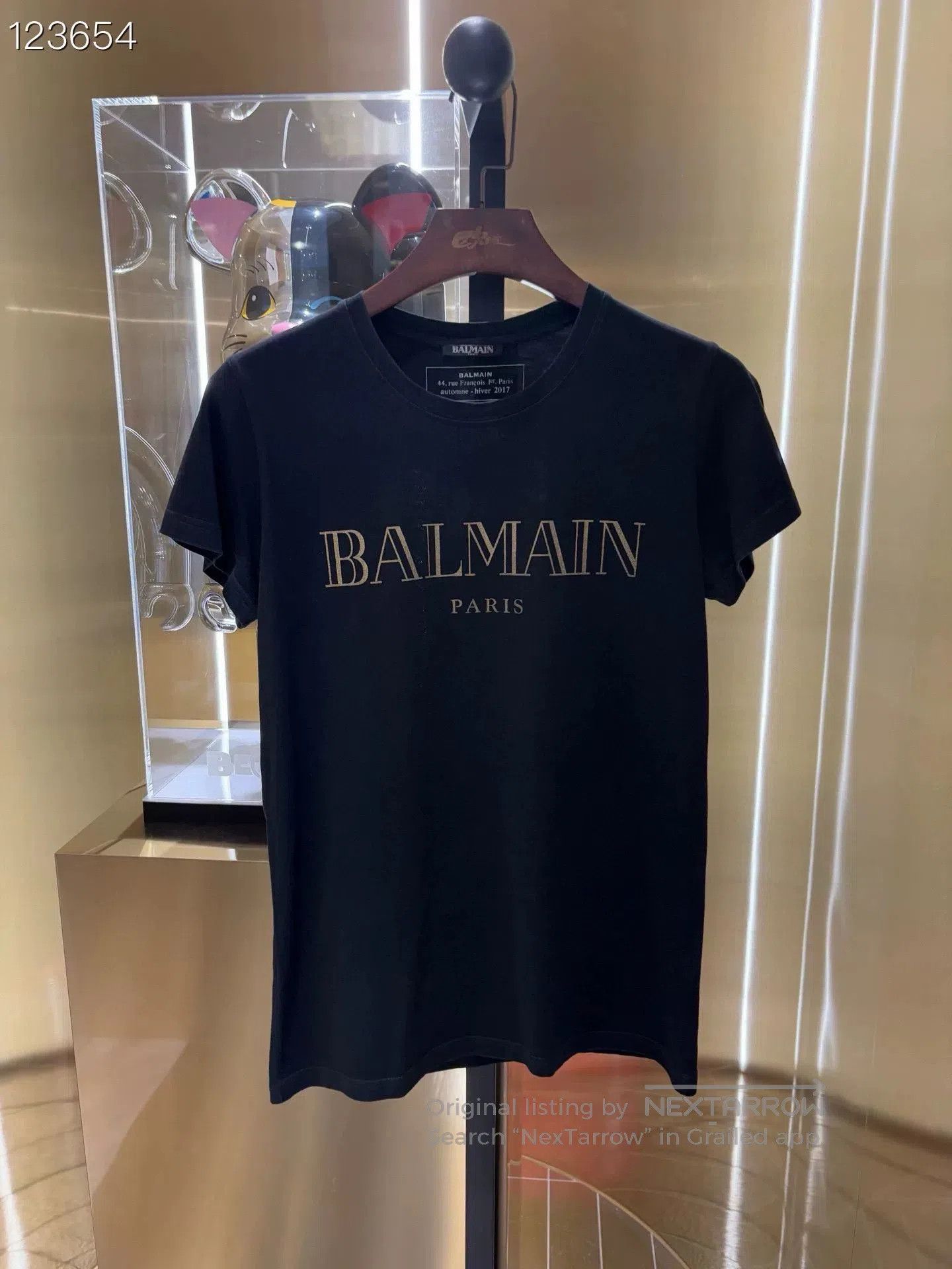 Balmain Balmain Classic Gold Logo Black T. Size XS / US 0-2 / IT 36-38 - 1 Thumbnail
