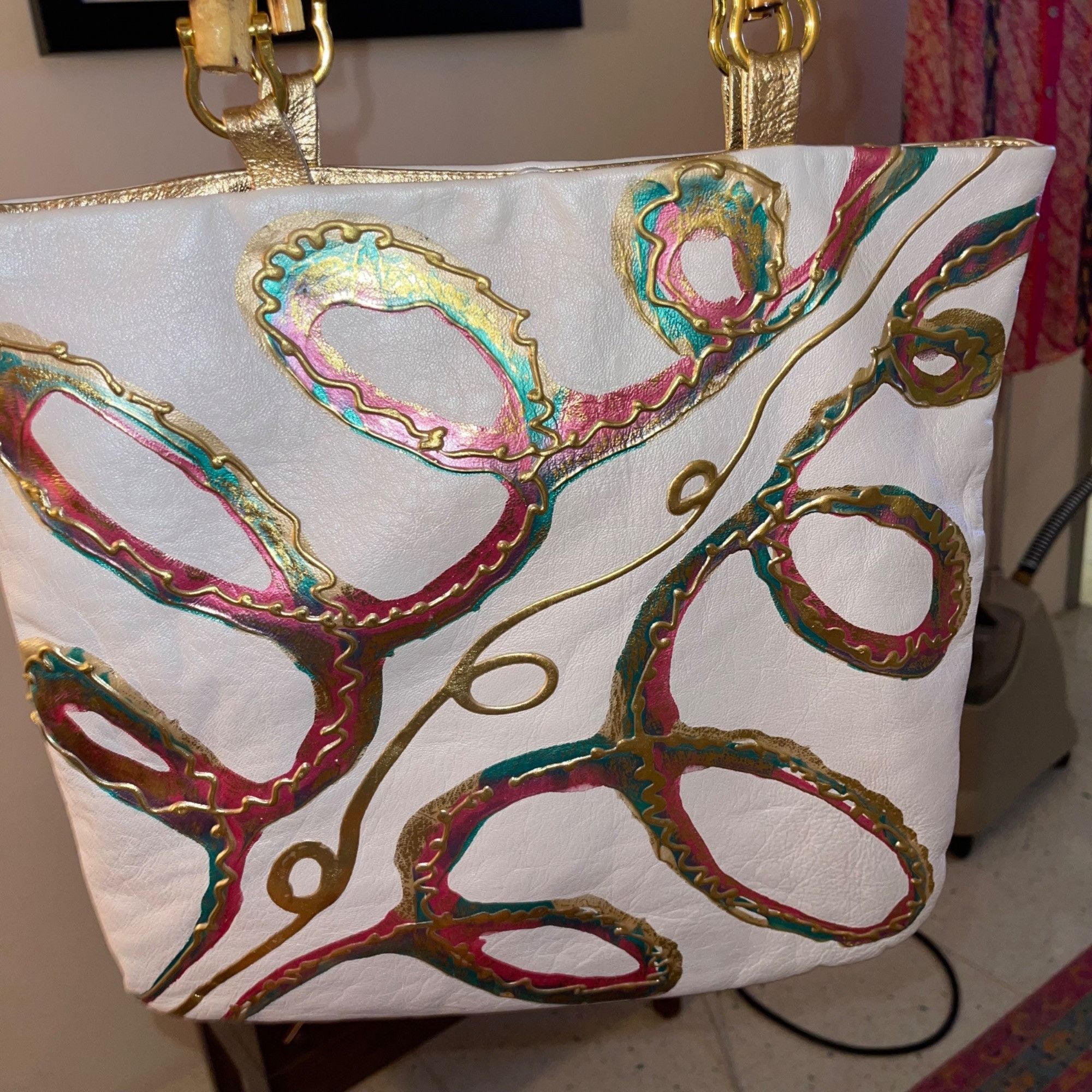 Vintage Terry Toni Vintage Womens Tote Bag White Size ONE SIZE - 7 Thumbnail