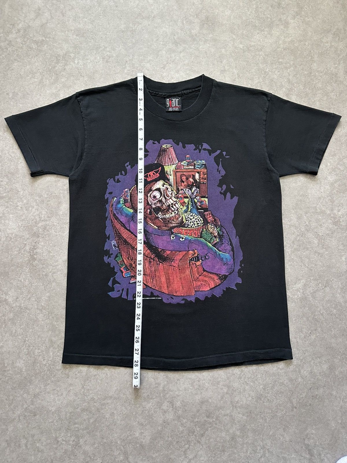 Band Tees Vintage Aerosmith Band Shirt 90s Get A Grip Tour Punk Skull Size US L / EU 52-54 / 3 - 7 Thumbnail