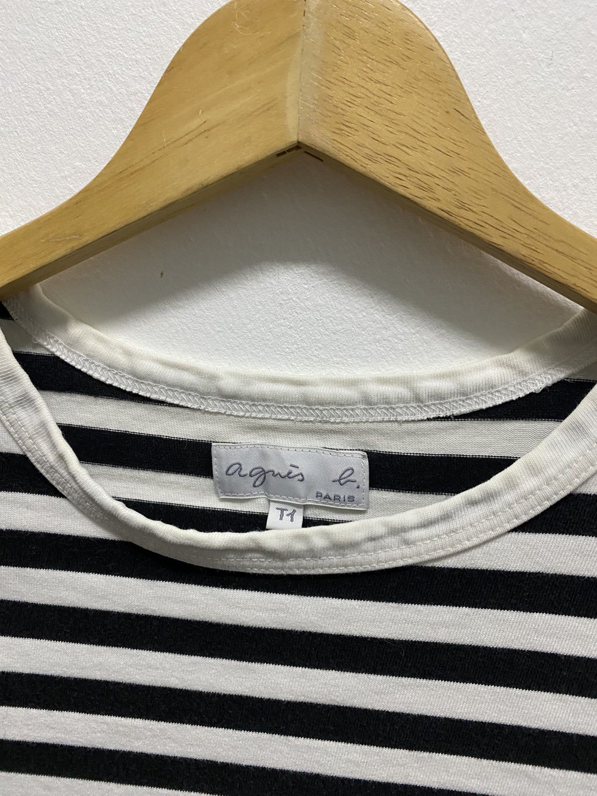 agnes b. Vintage 90s Agnes B Stripe Kurt Cobain Shirt Size US S / EU 44-46 / 1 - 3 Thumbnail