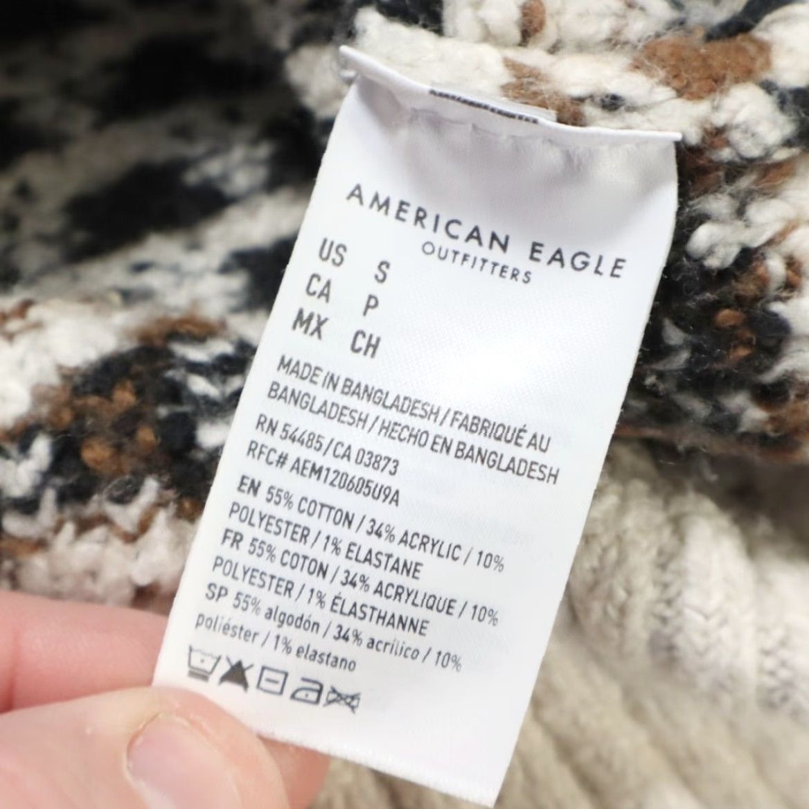 Vintage American Eagle Sweatshirt Shirt Deer Knit Hooded Pullover Cream Mens S Size US S / EU 44-46 / 1 - 7 Thumbnail