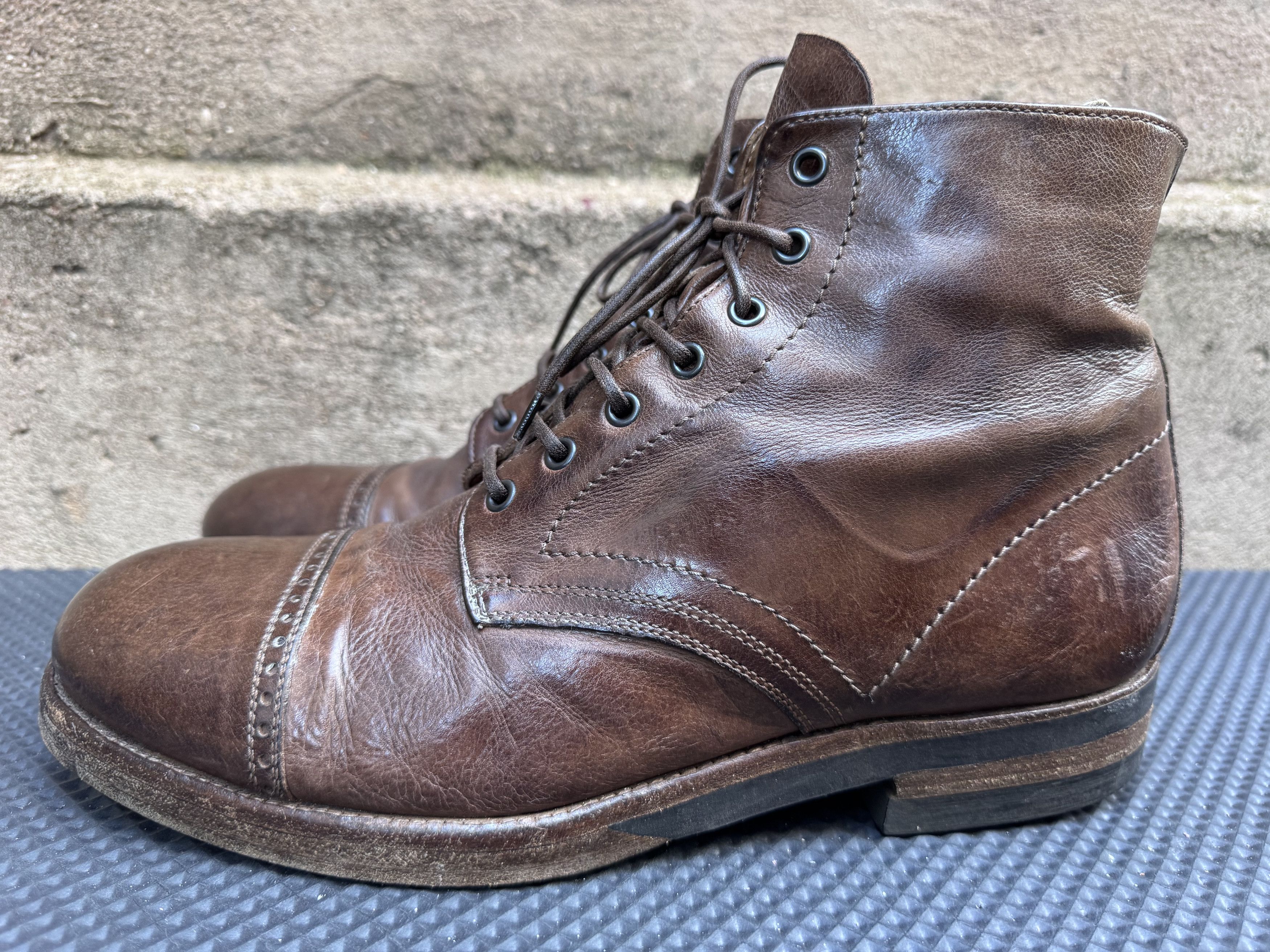 Officine Creative Officine Creative Brown Leather Lace Up Boots Size US 9 / EU 42 - 5 Thumbnail