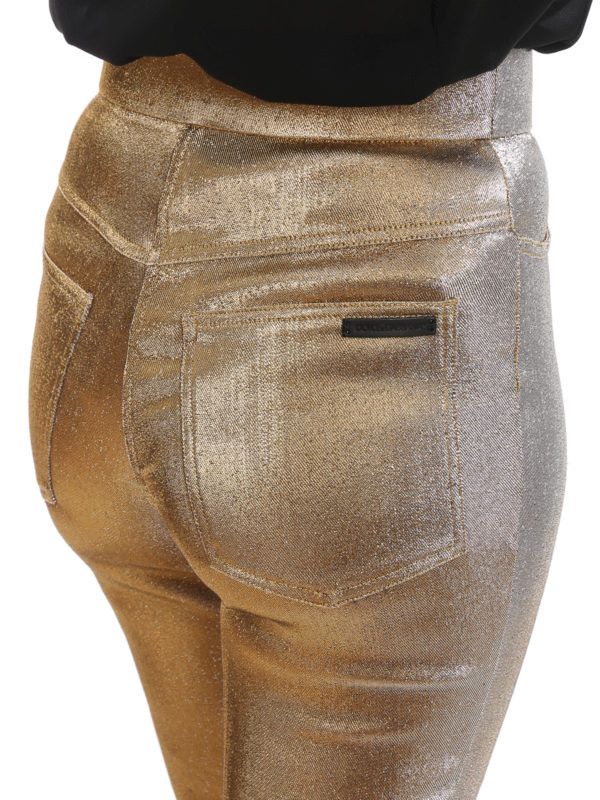 Dolce & Gabbana o1y0925 Sweatpant in Gold Size 32" / US 10 / IT 46 - 5 Thumbnail