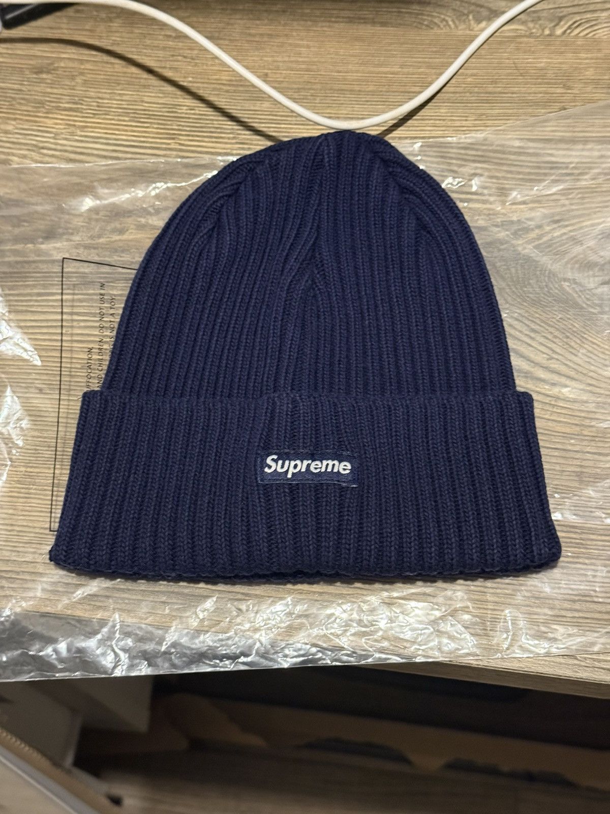 Supreme Supreme overdyed beanie navy blue Size ONE SIZE - 1 Thumbnail