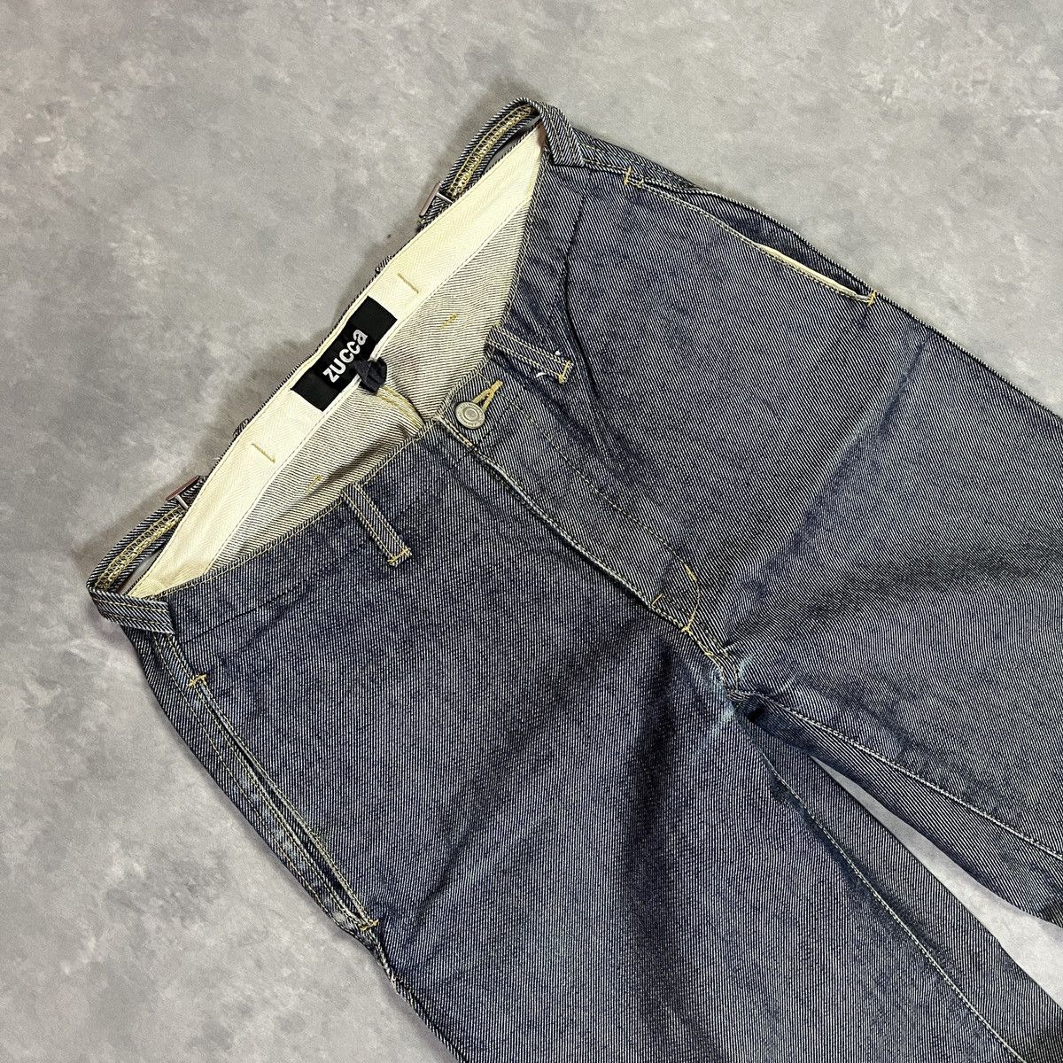 Zucca 2000s Zucca - Adjustable Waist Raw Denim Carpenter y2k Jeans Size US 28 / EU 44 - 2 Thumbnail