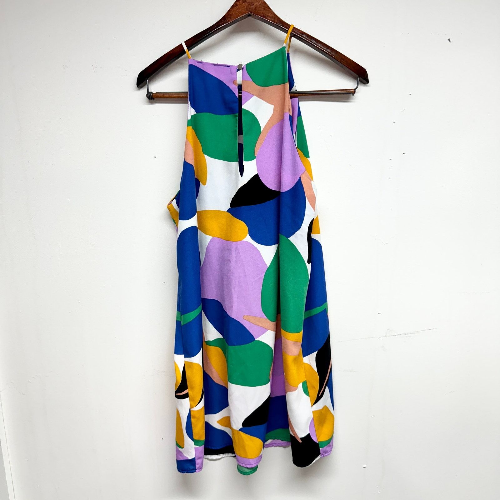 Other KLD Multicolored Abstract Retro Sleeveless Mini Dress Large Size L / US 10 / IT 46 - 4 Thumbnail