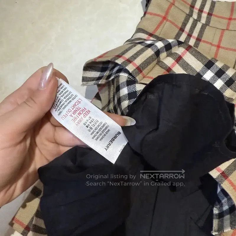 Burberry Burberry Khaki Cotton Women's Skirt. Size 22" - 5 Thumbnail