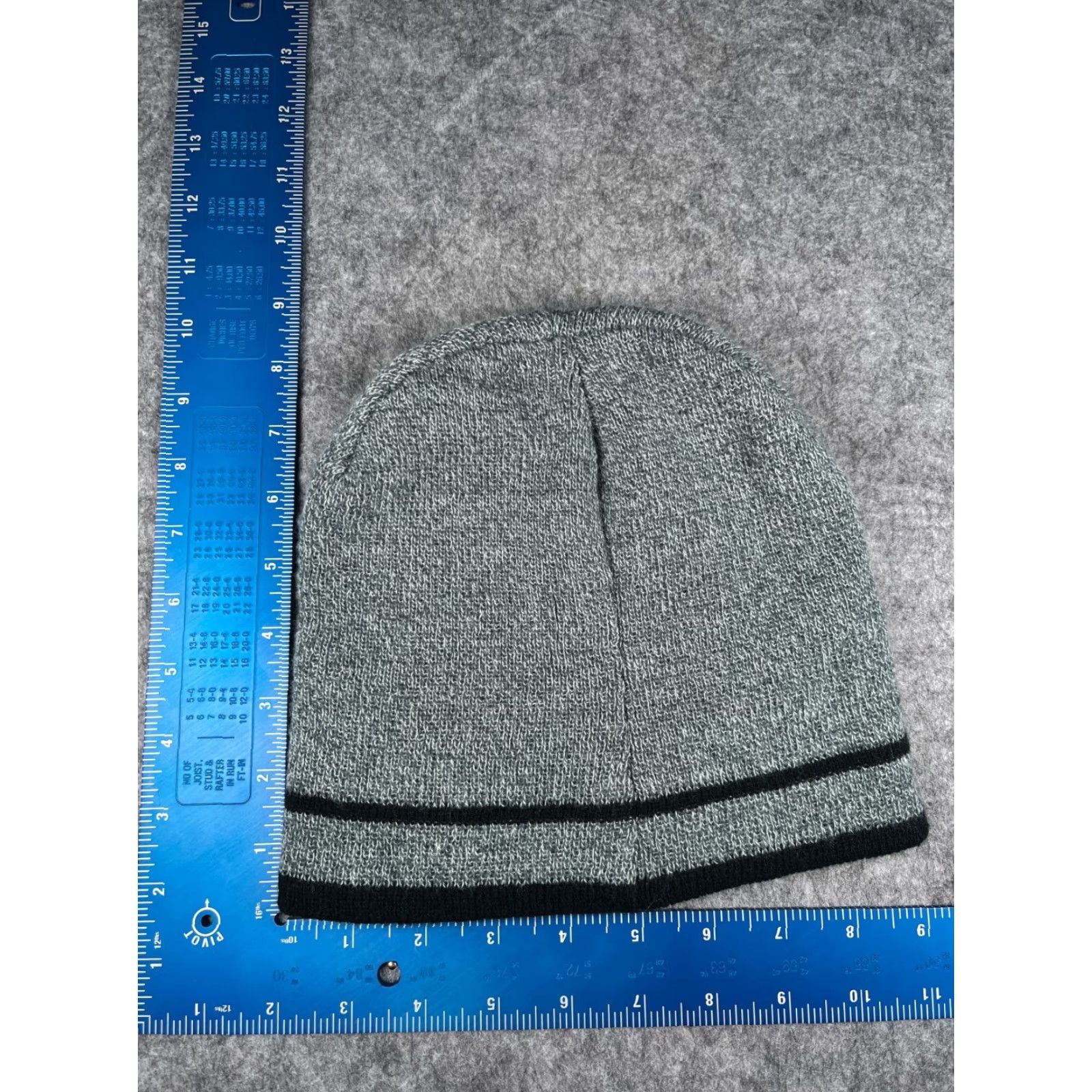 Vintage Weber School District Custodial Services Beanie Toque Adult OS Gray Acrylic Size ONE SIZE - 3 Thumbnail