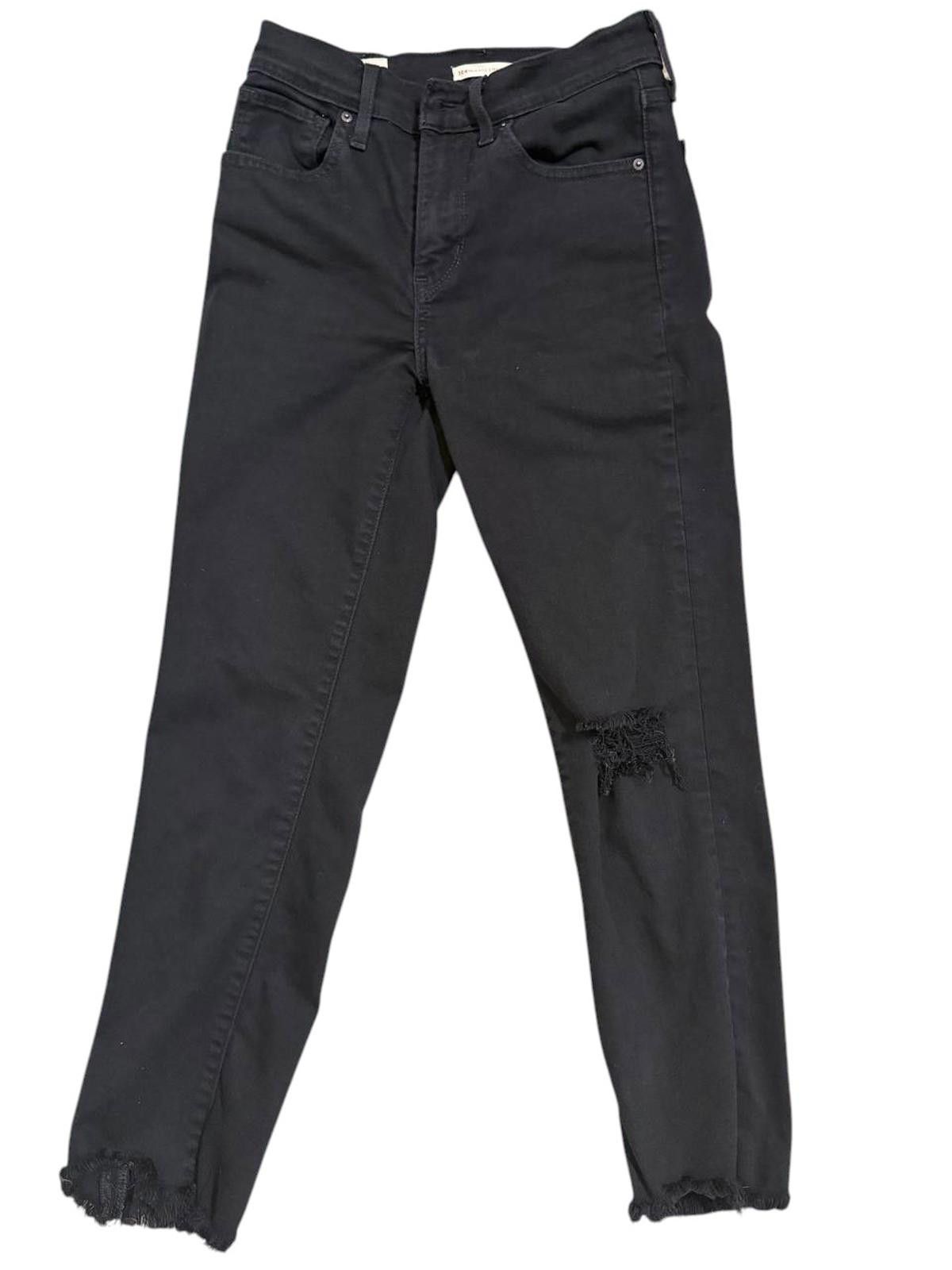 Other Levi’s Premium 724 Straight Crop Jeans – Black – Size 24 Size 24" / US 00 / IT 34 - 1 Thumbnail