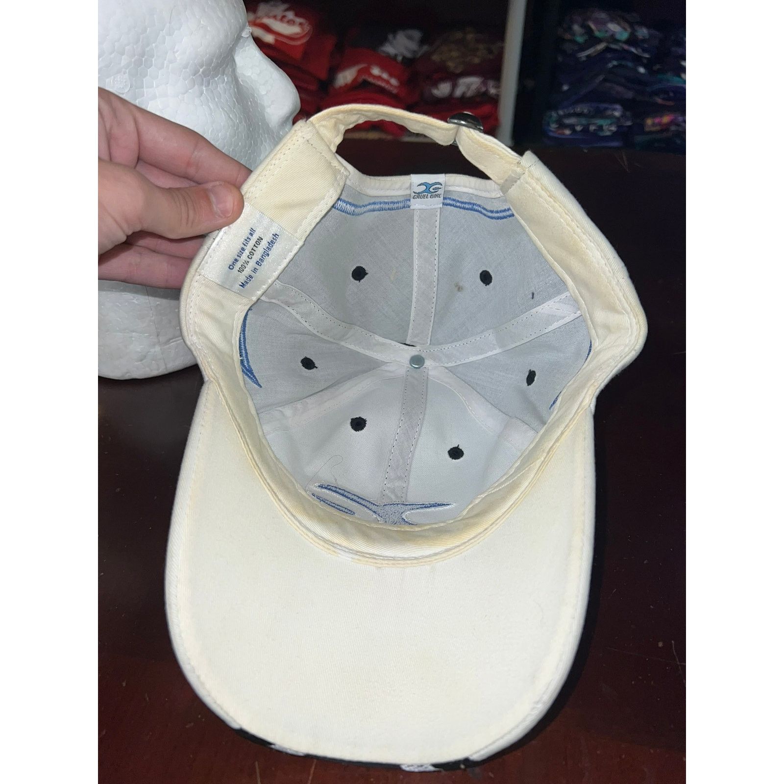 Vintage Vintage Cruel Girl Hat Blue Black X Strapback Cap Headwear Size ONE SIZE - 7 Thumbnail