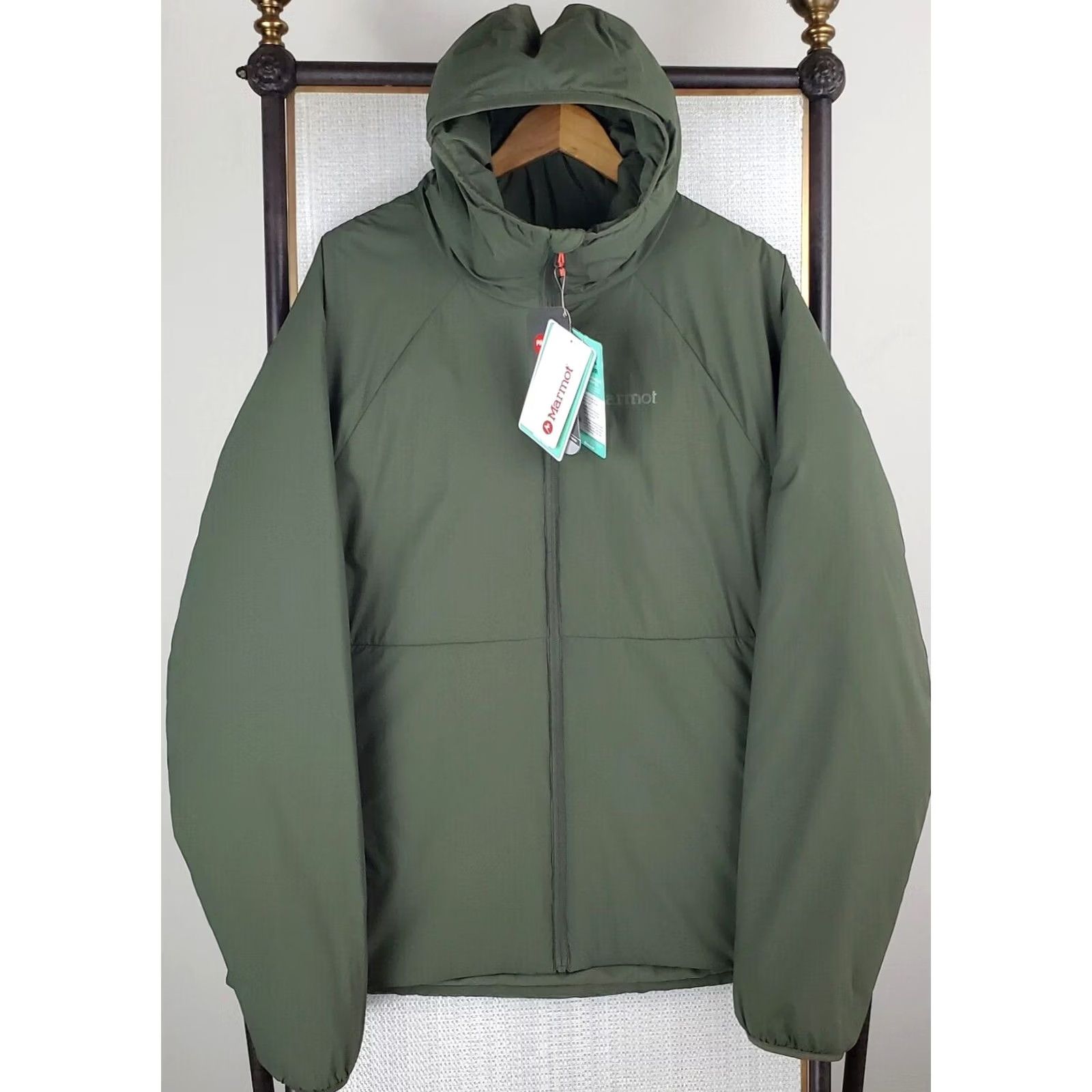 Marmot Marmot Jacket 2XL Hooded Primaloft Silver Insulated Full Zip Nylon Winter Ski Coat Mens Green Od Green Nori Oliv Drab Size US XXL / EU 58 / 5 - 6 Thumbnail