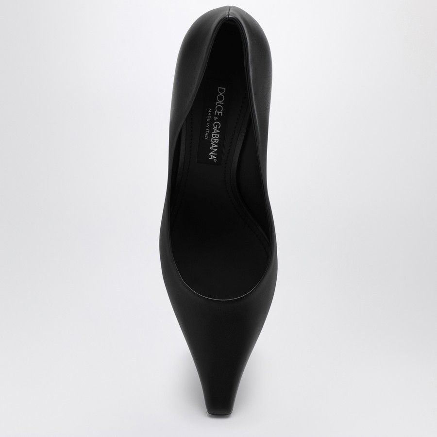 Dolce & Gabbana o1d2blof0824 High Leather Decollete in Black Size US 11 / IT 41 - 3 Thumbnail