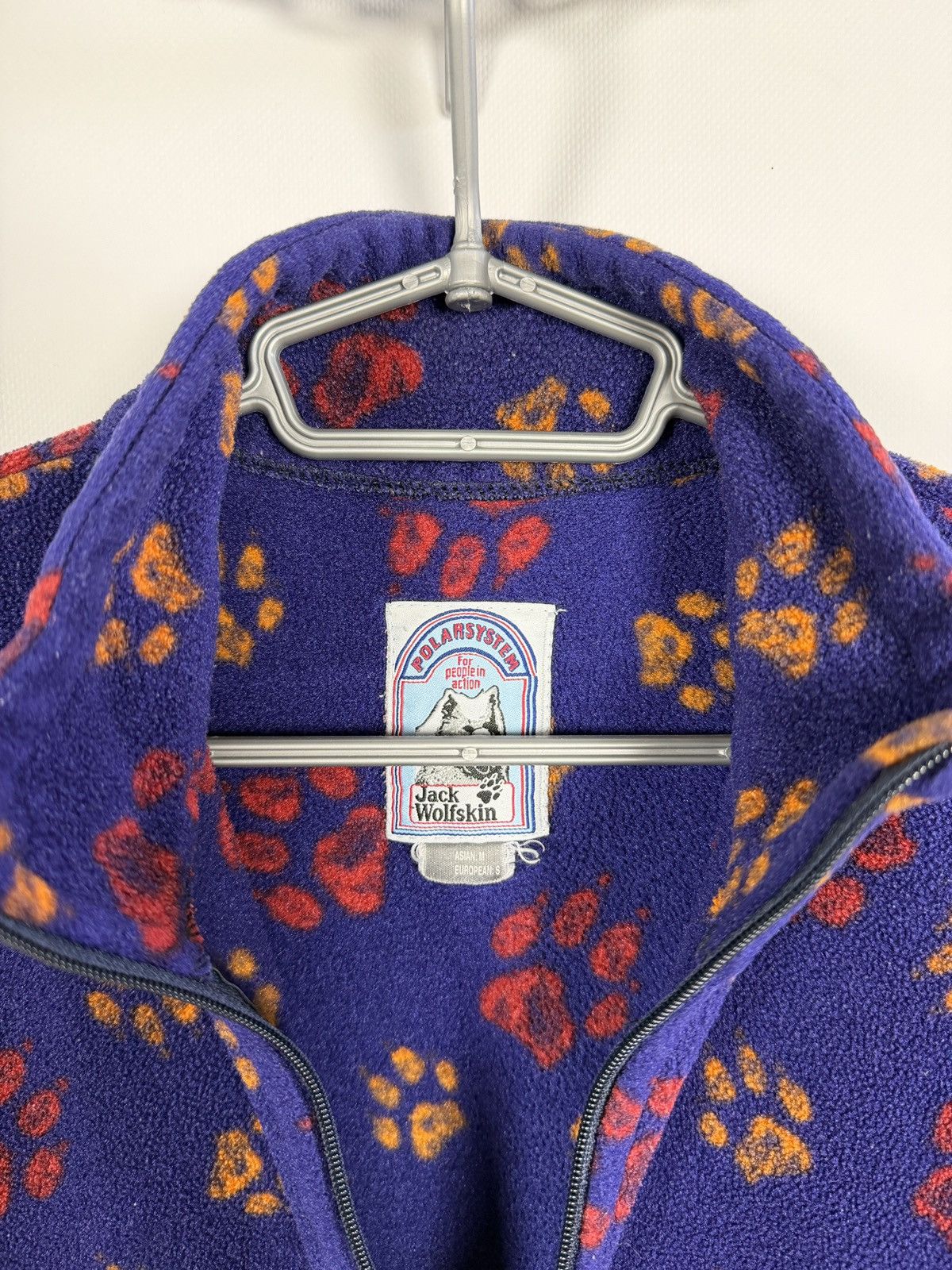 Jack Wolfskin Jack Wolfskin Paw Print Half Zip Outdoor Fleece Jacket Italy Size US S / EU 44-46 / 1 - 9 Thumbnail