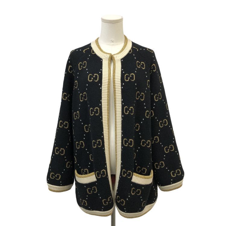 Gucci Gucci GG Logo Knit Jacket Size M Size M / US 6-8 / IT 42-44 - 1 Thumbnail
