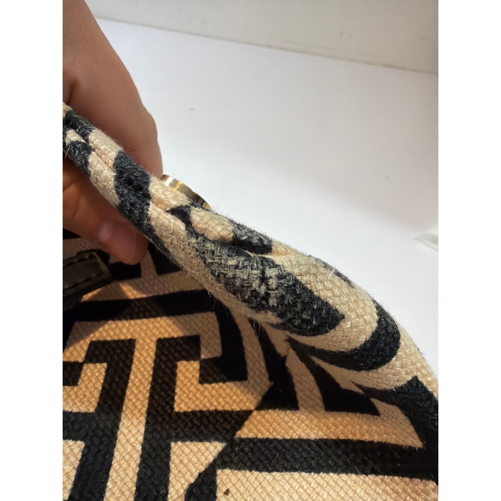 Other Spartina 449 labyrinth maze Black Canvas Island Tote Large Size ONE SIZE - 6 Thumbnail
