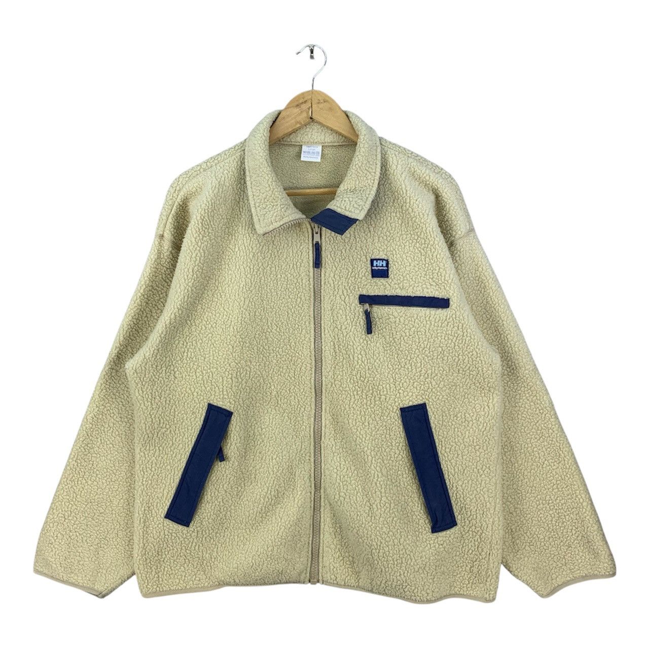 Helly Hansen Vintage 90s Helly Hansen Fleece Zipper Sweater Jacket Size US XL / EU 56 / 4 - 2 Thumbnail